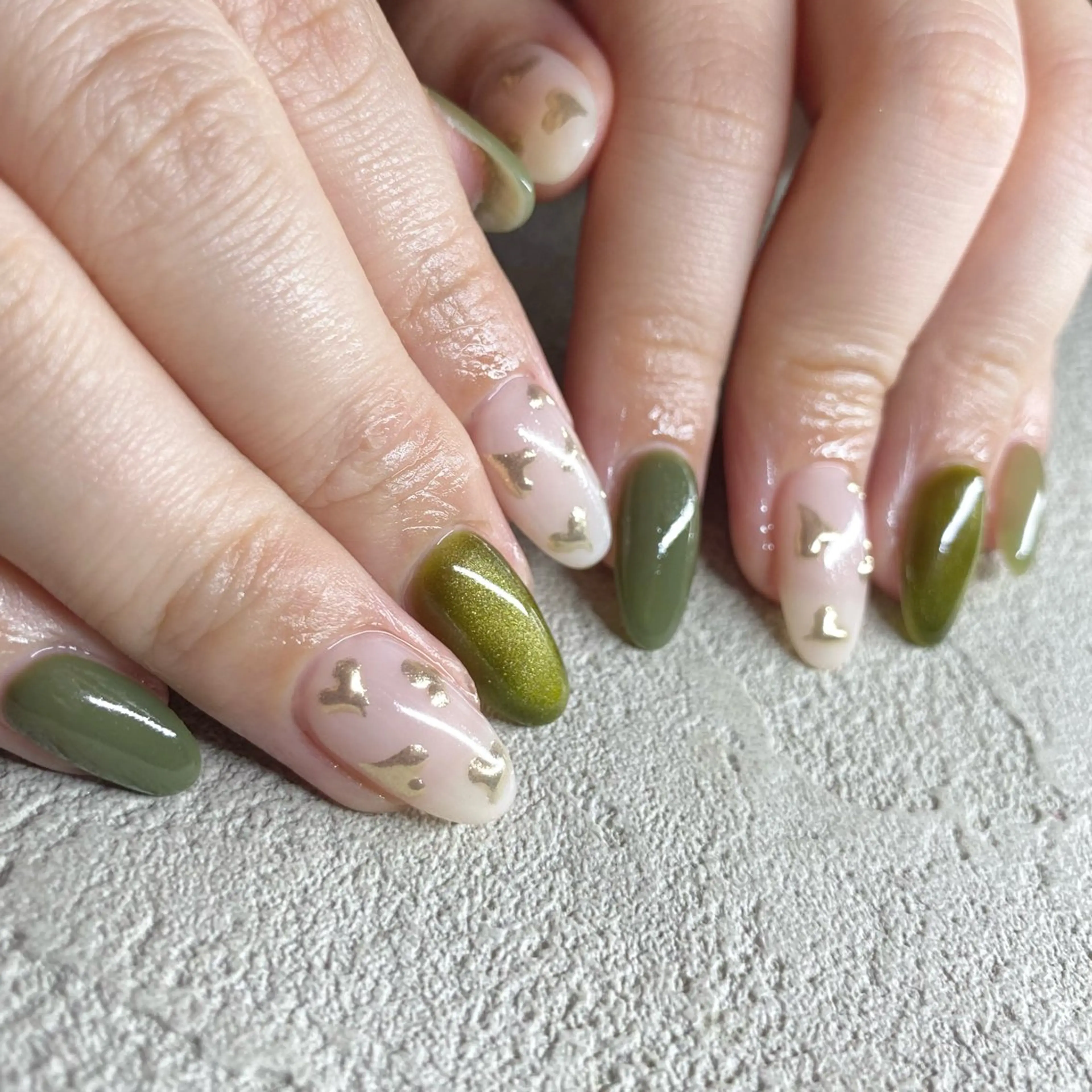 ネイル アートネイル ニュアンスネイル 冬ネイル ハンドネイル 山田 貴子のネイルデザイン