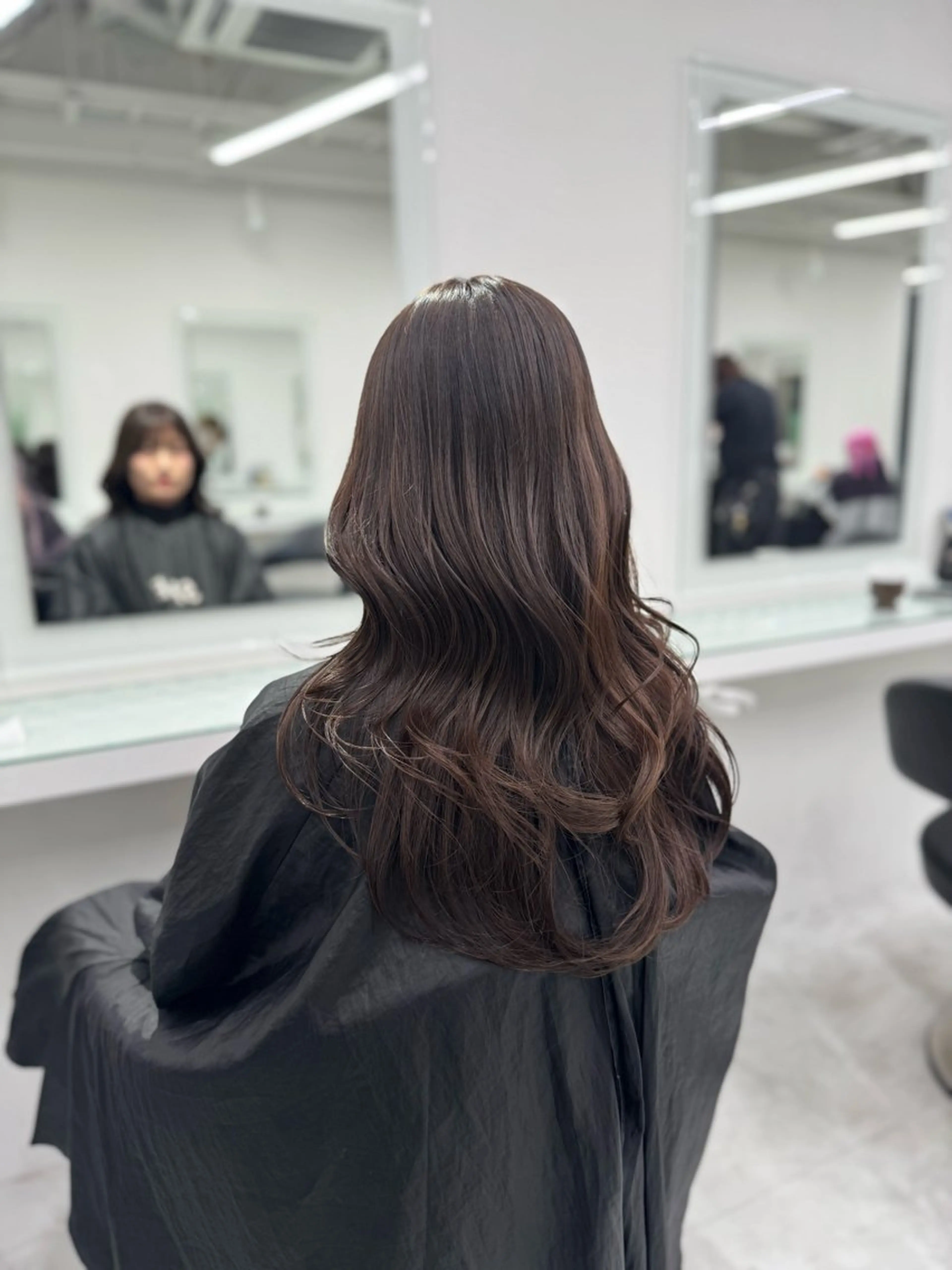ロング カラー ヘアカラー ヘアセット 韓国トレンドカット カラー🤍しゅうじのヘアスタイル