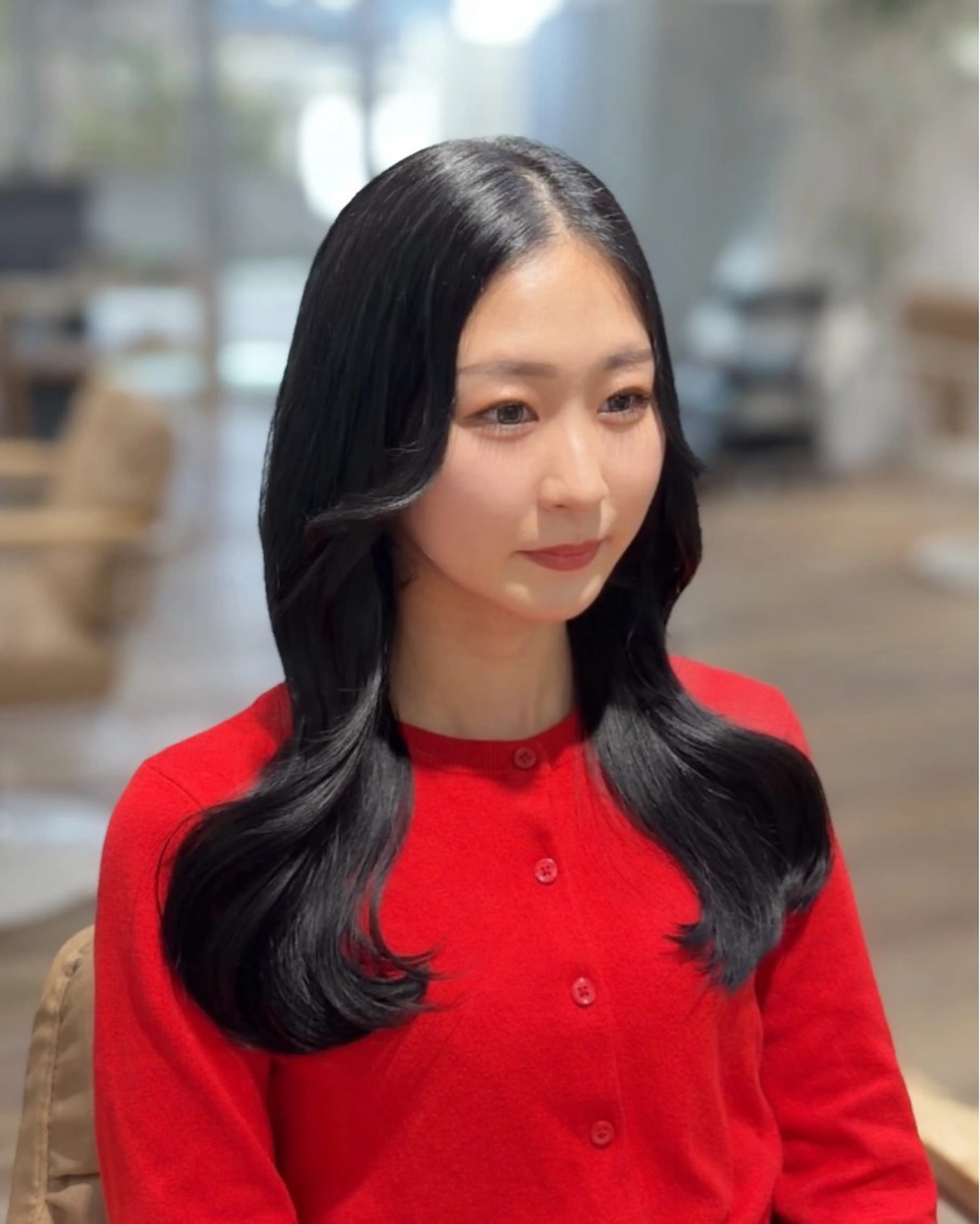 ロング カラー カット ヘアカラー トリートメント honoka/レイヤ ー/艶感カラー/韓国のヘアスタイル