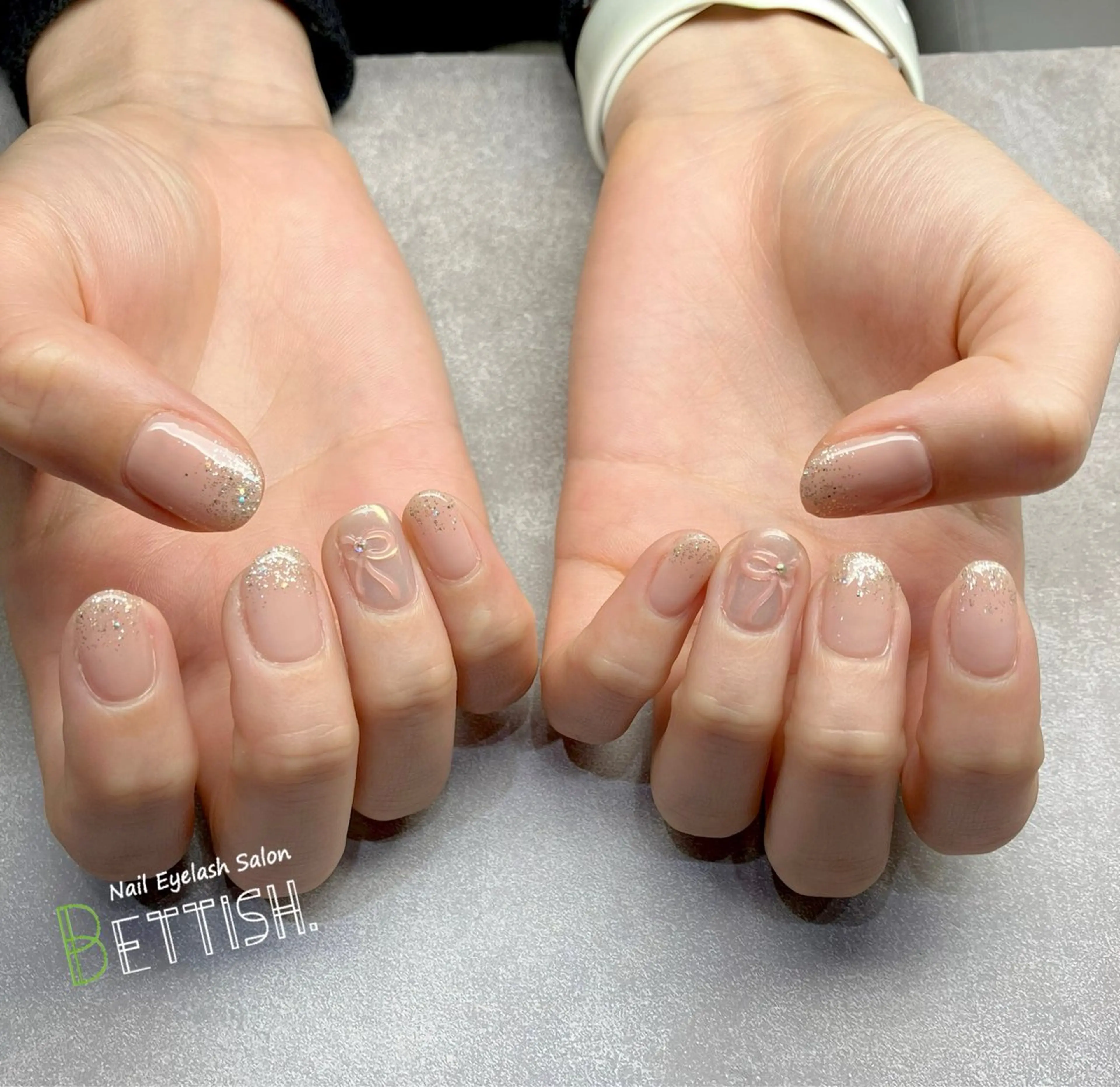 ネイル フレンチネイル ラメ(グリッター) ラメグラデーション BETTISH. KUMIKO☺︎︎のネイルデザイン
