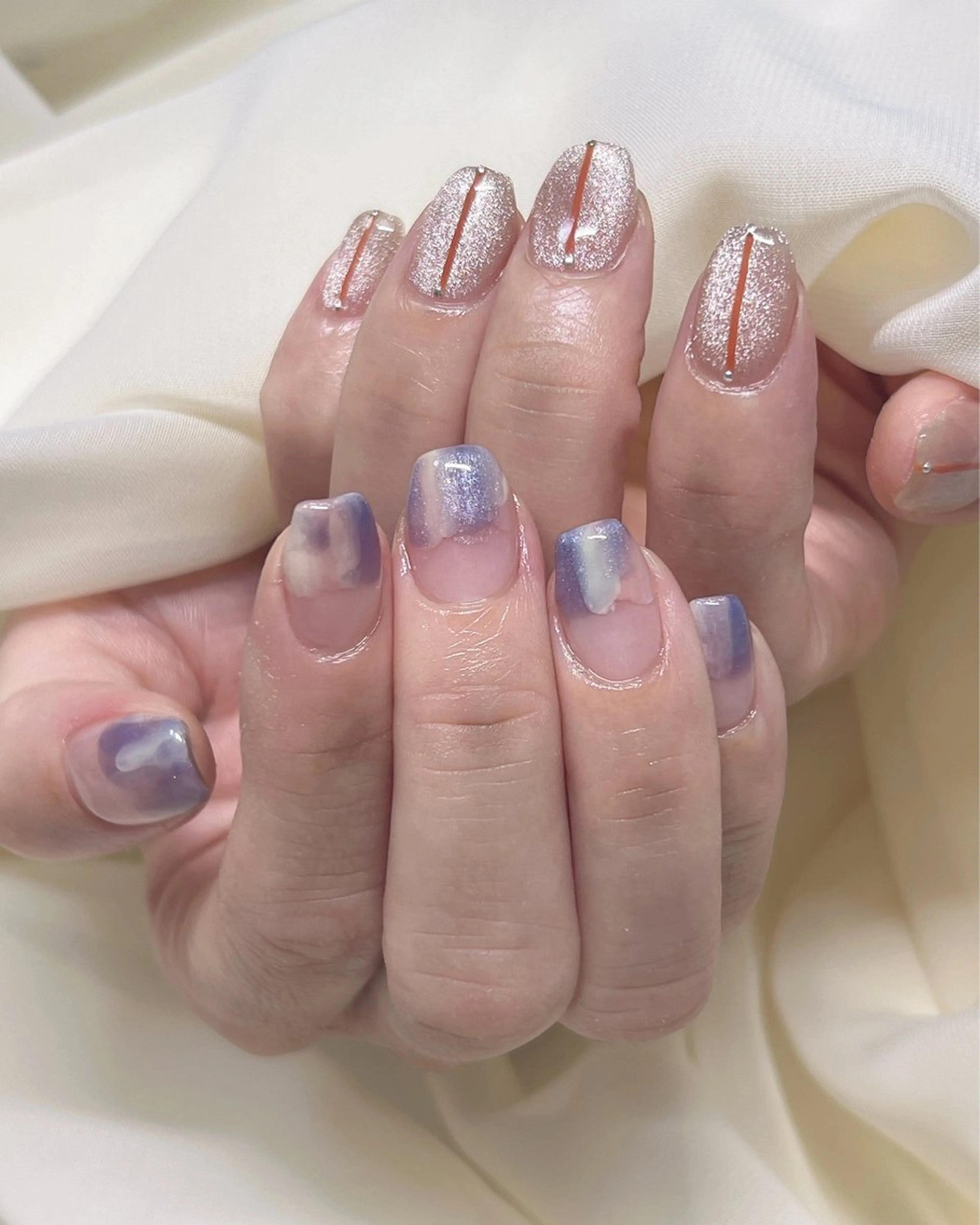ネイル 持ち込み ニュアンスネイル nail salon MUAのネイルデザイン