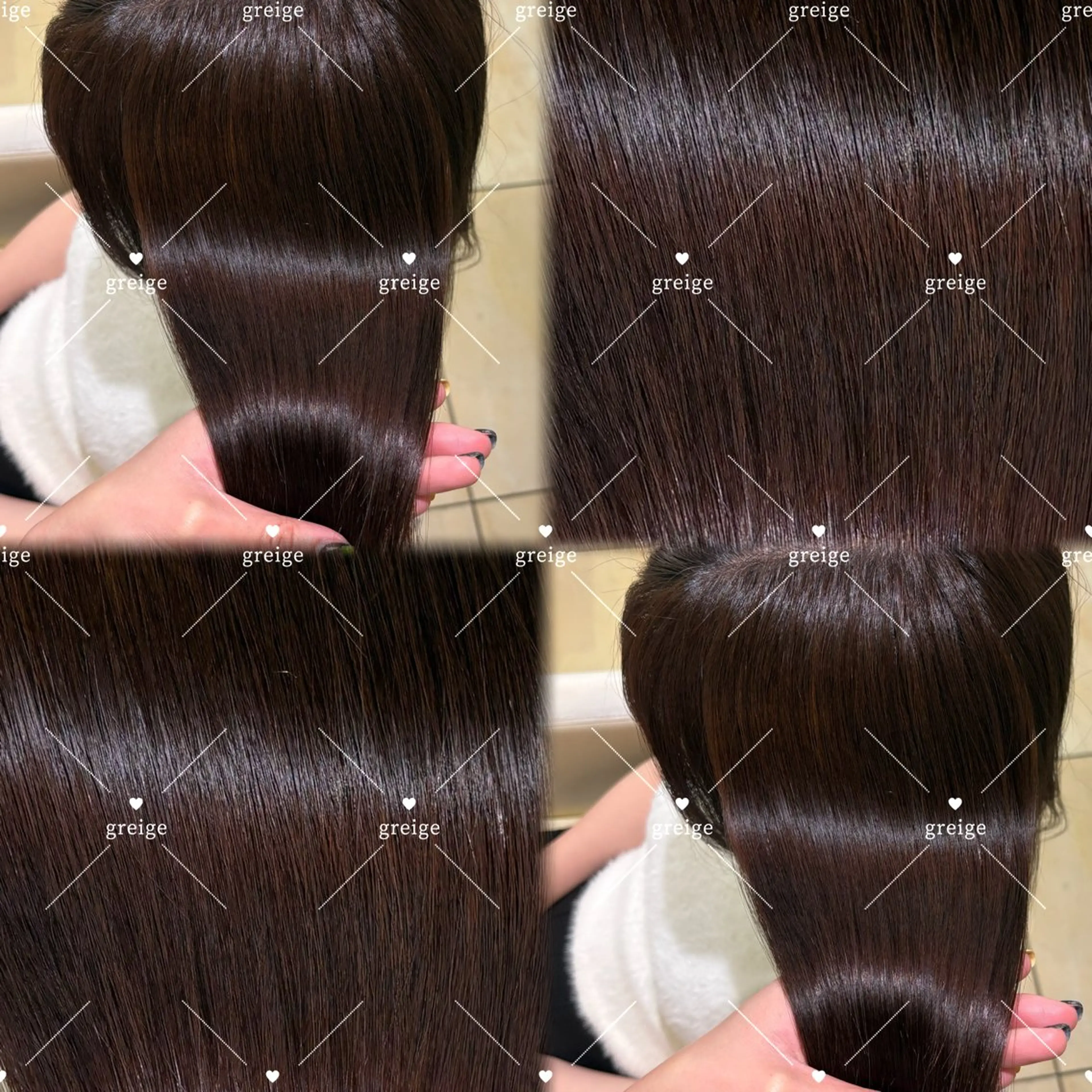 ロング カラー ブラウンカラー チョコレートブラウン カット ヘアカラー トリートメント 新宿/艶カラー 🎀韓国ヘアKANAのヘアスタイル