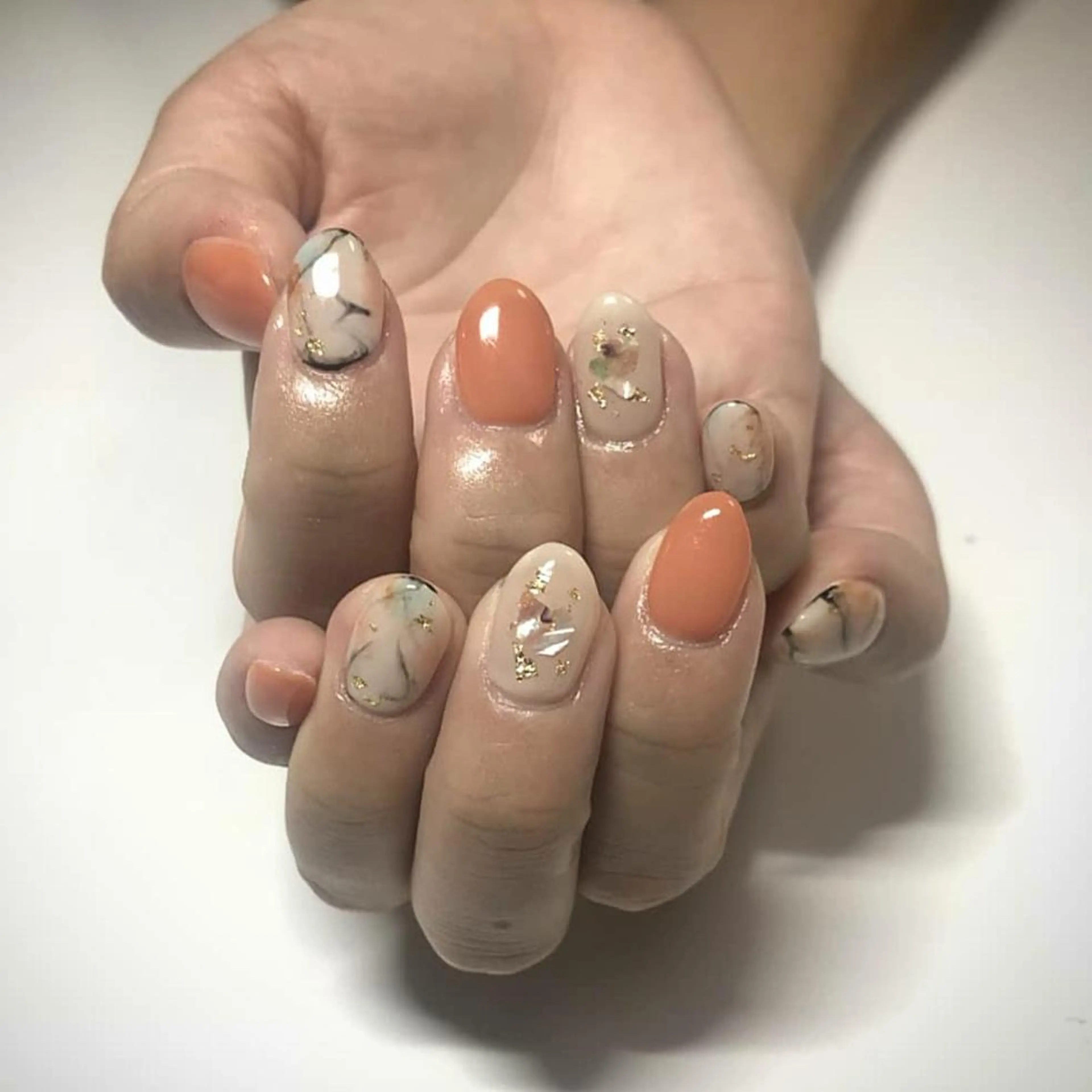 ネイル 大理石ネイル(マーブル) lylynail YUUKAのネイルデザイン