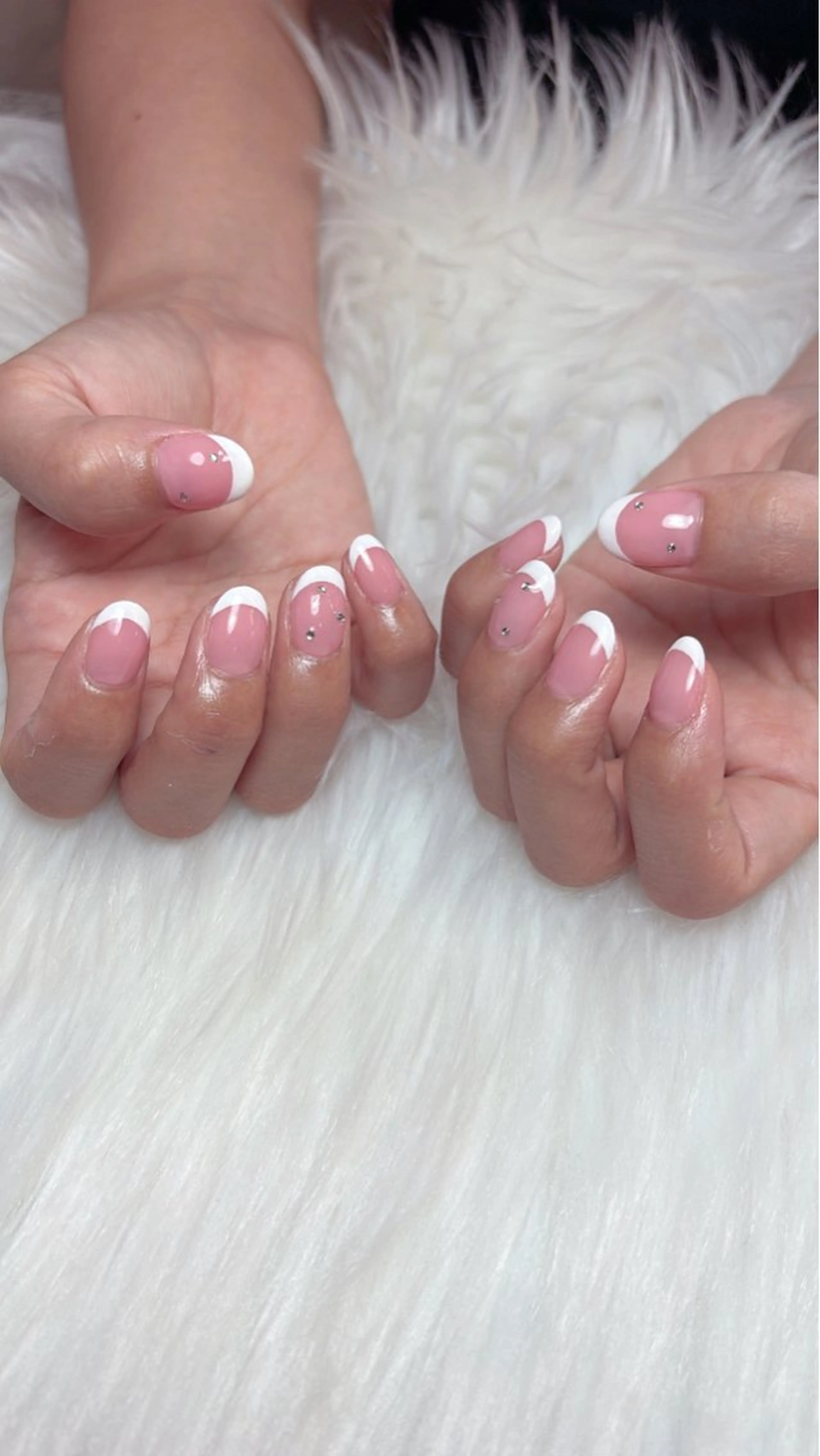 ネイル フレンチネイル ピンク ハンドネイル Lino𓂃⟡.· Chizuruのネイルデザイン