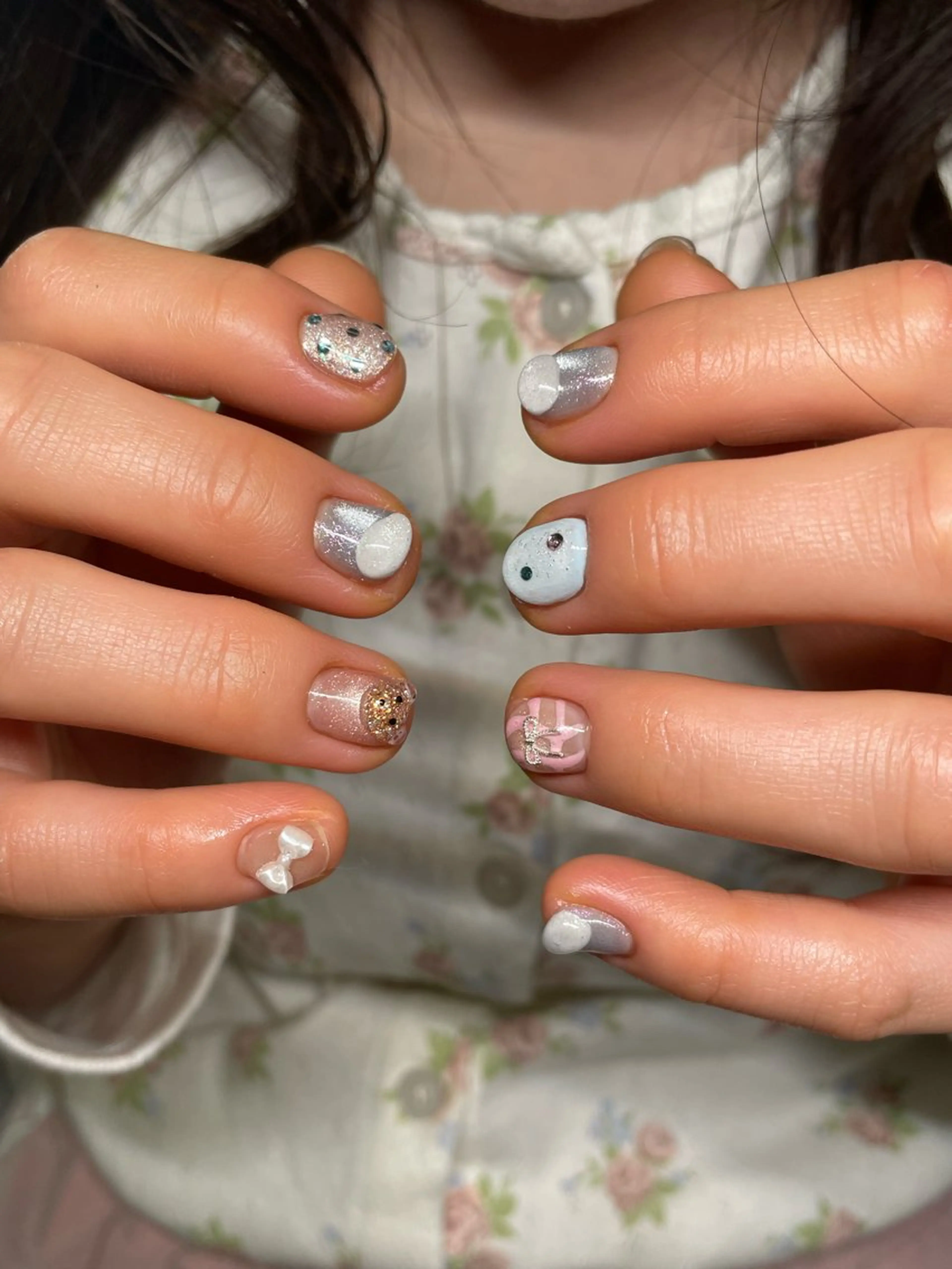 ネイル ショートネイル ハンドネイル Ricnail☾ ayanoのネイルデザイン