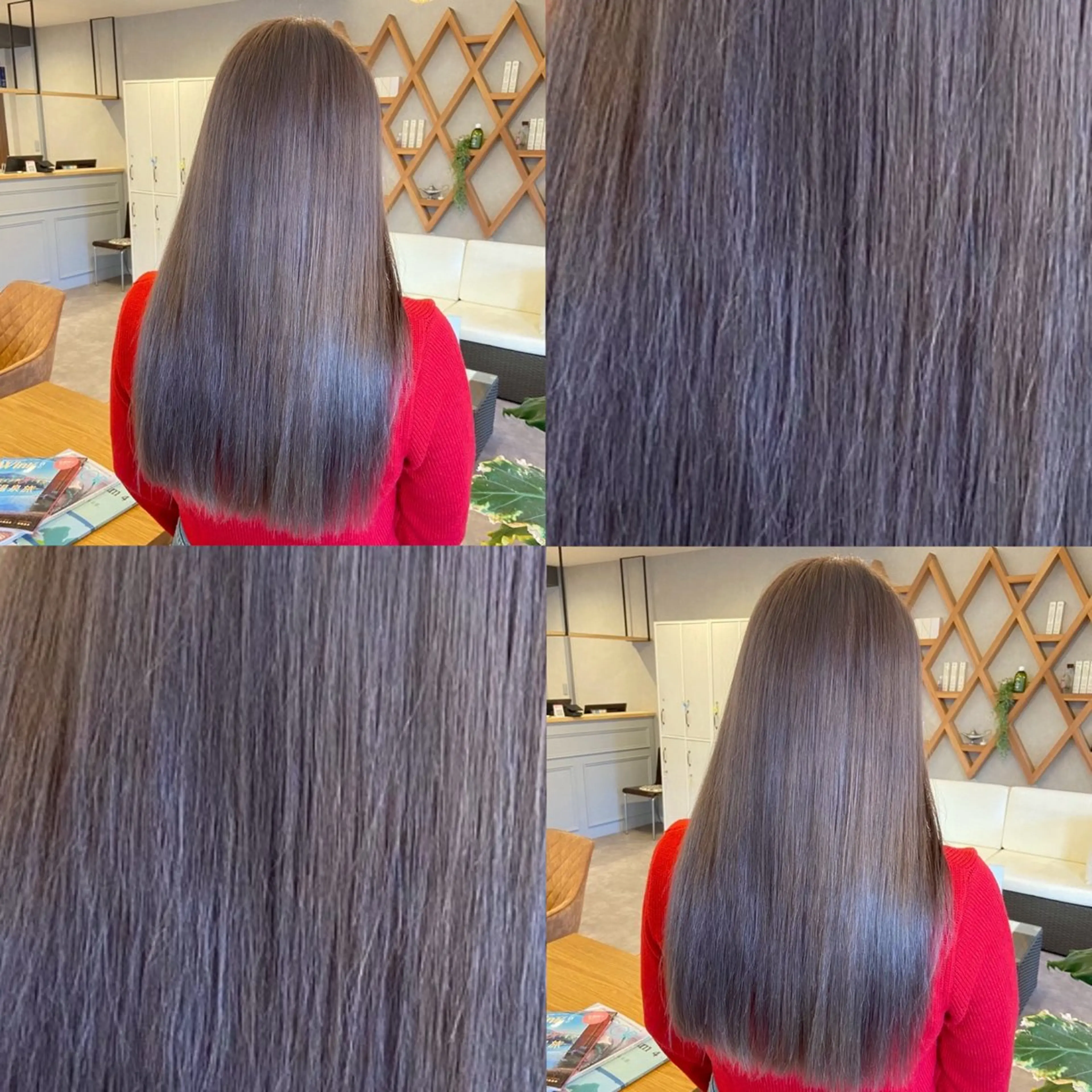 ロング カット ヘアカラー ELLE&SALLY 石野のヘアスタイル