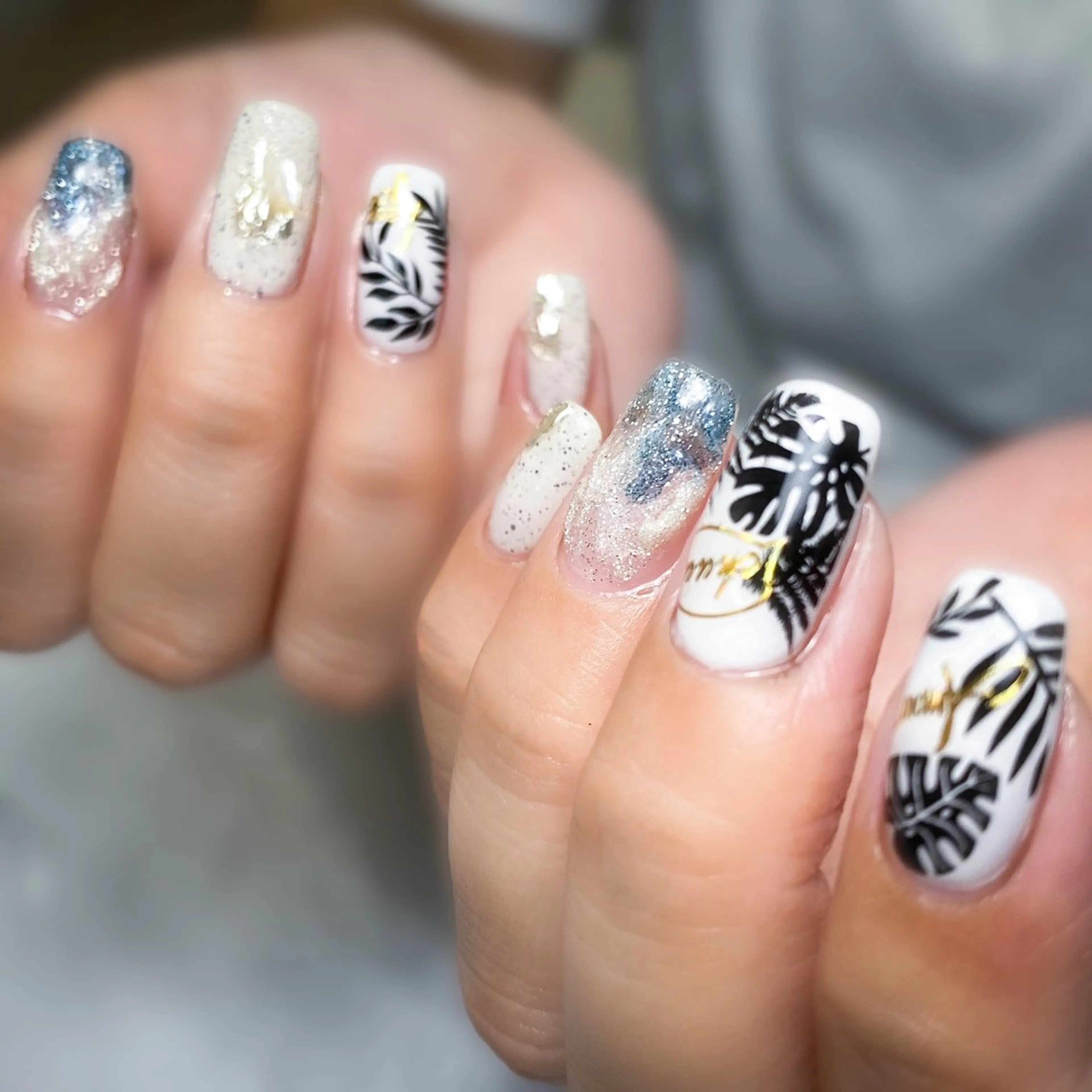 ネイル 夏ネイル ハンドネイル &.nail/ ニュアンス/持込み可のネイルデザイン