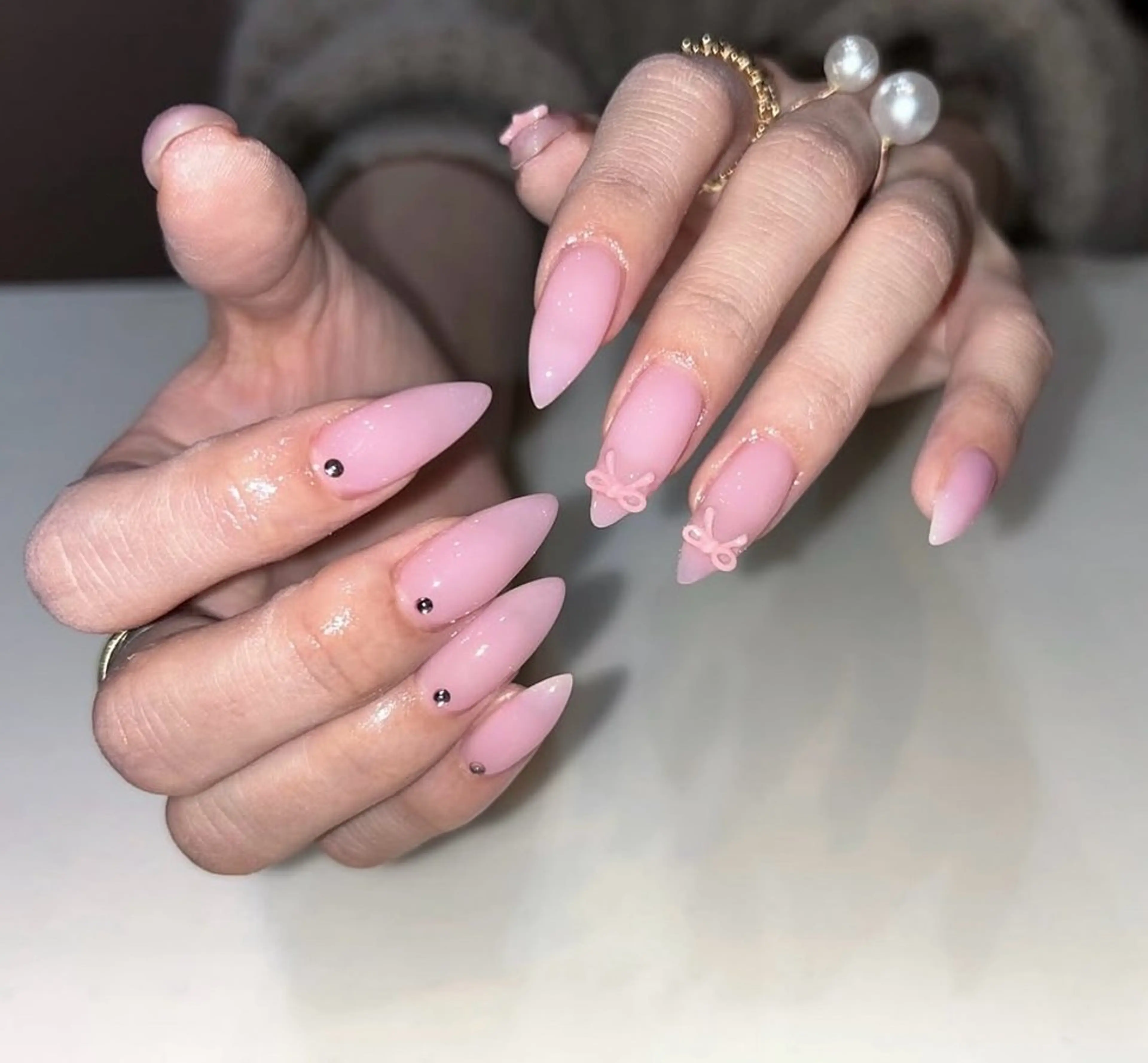 ネイル 韓国ネイル ニュアンスネイル シンプルネイル ワンホンネイル ハンドネイル ハンドケア Nihonthy Nail 新宿のネイルデザイン