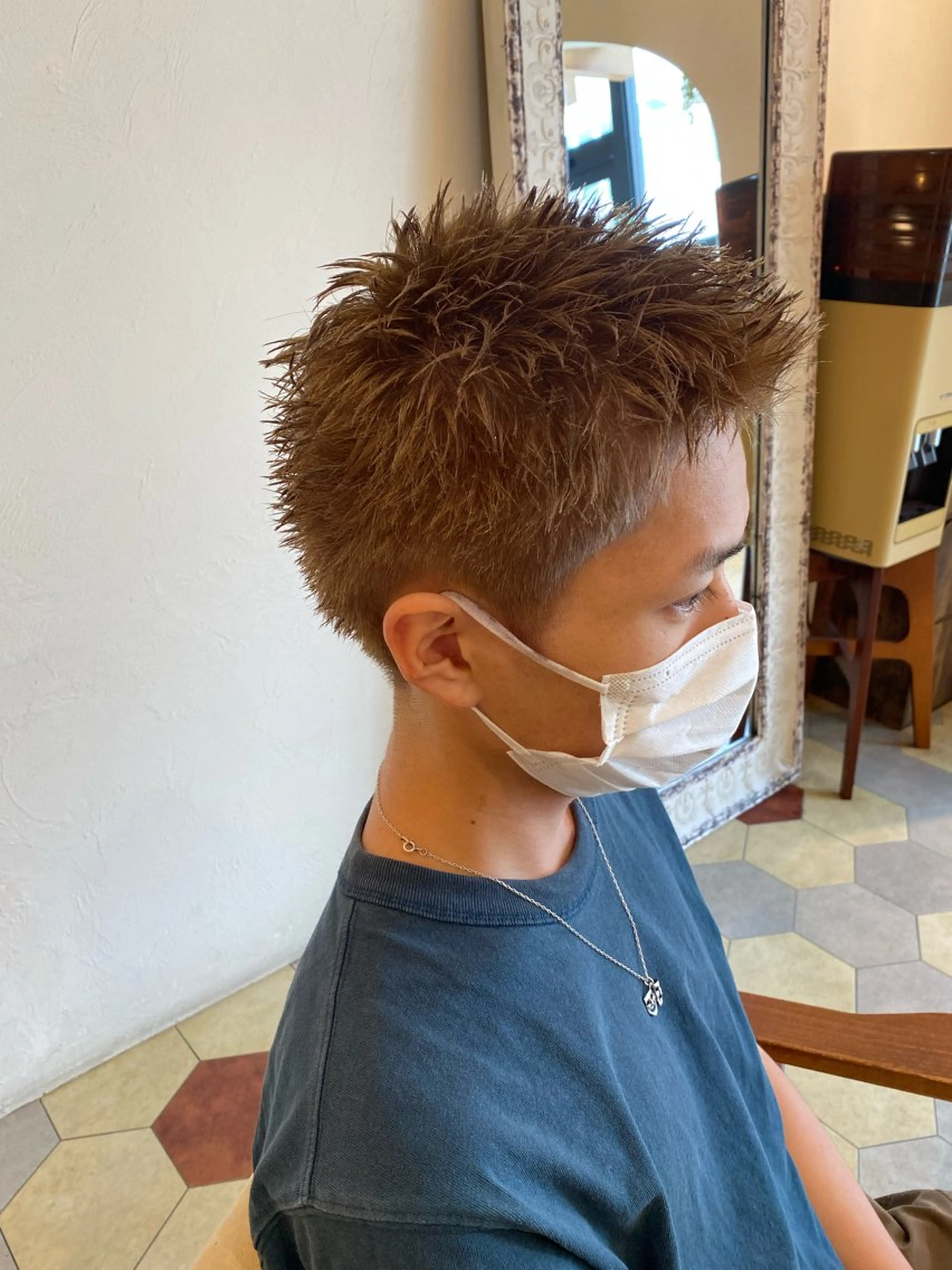 ショート メンズ カット 菊池大一 溝の口パーマのヘアスタイル