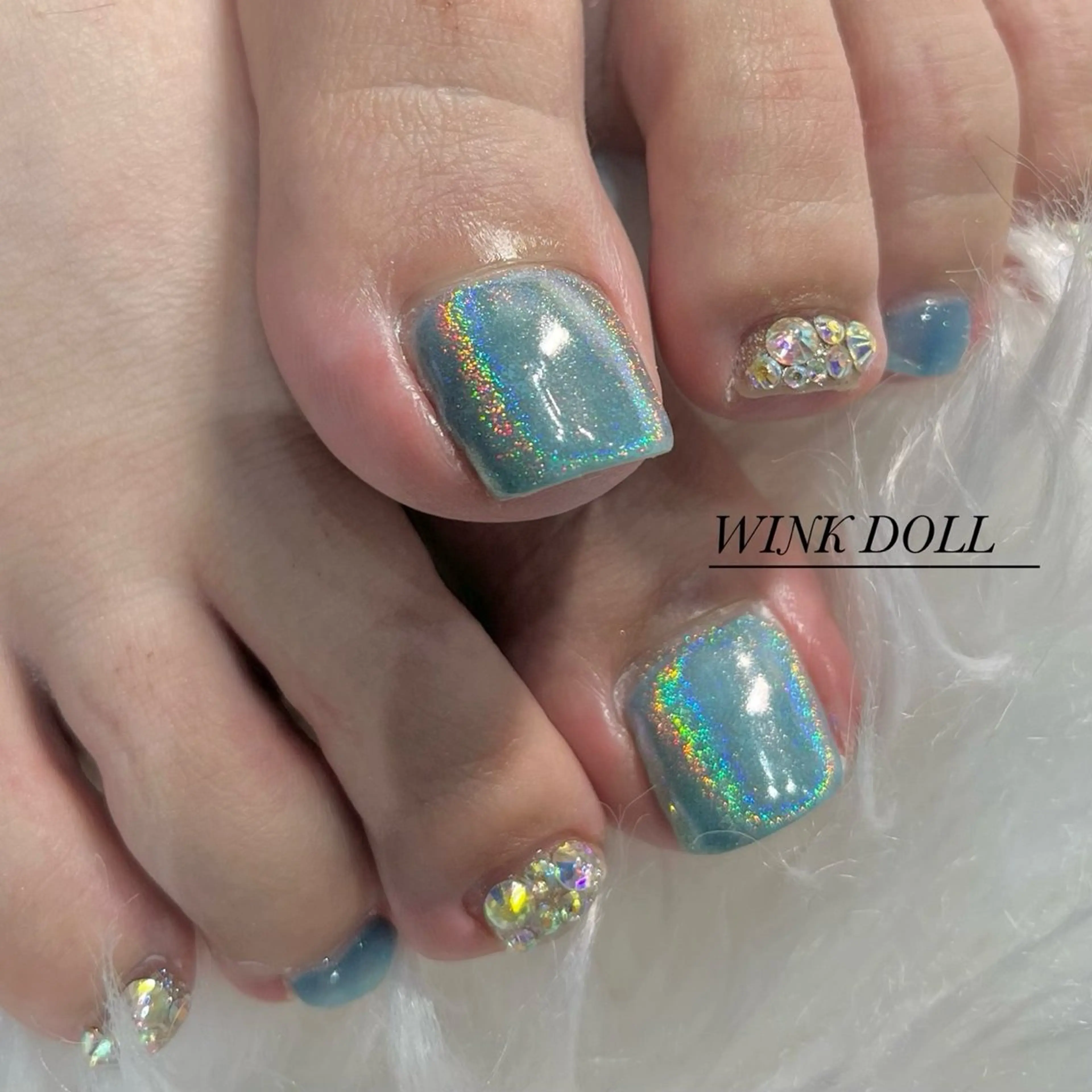 ネイル フットネイル WINK DOLL RIANのネイルデザイン