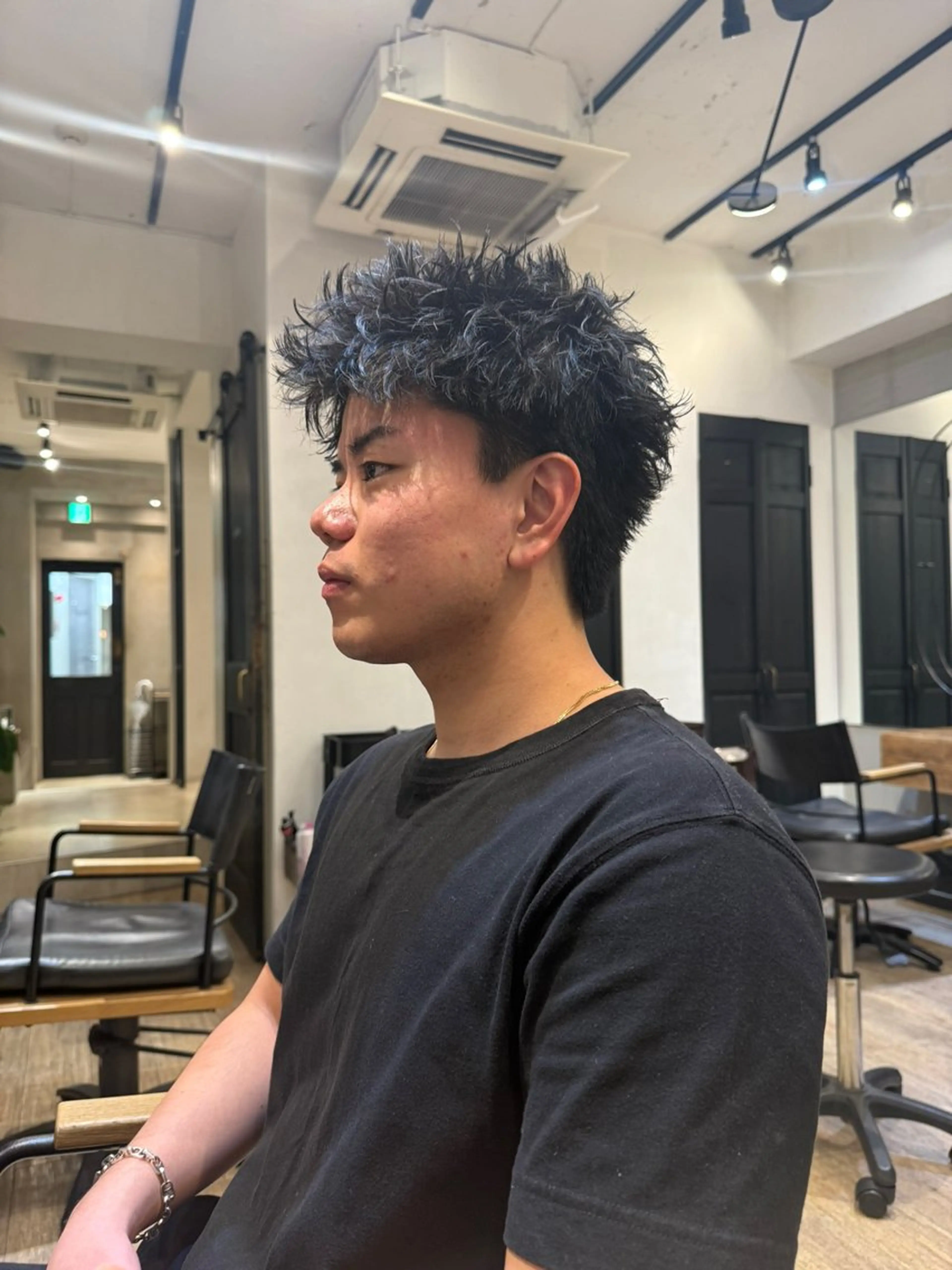 ショート パーマ メンズ メンズパーマ メンズショート スパイキーショート ショートヘア カット パーマ heavenly by HAVANA新宿所属・メンズショート/ピン パーマ/新宿/フウガのヘアスタイル