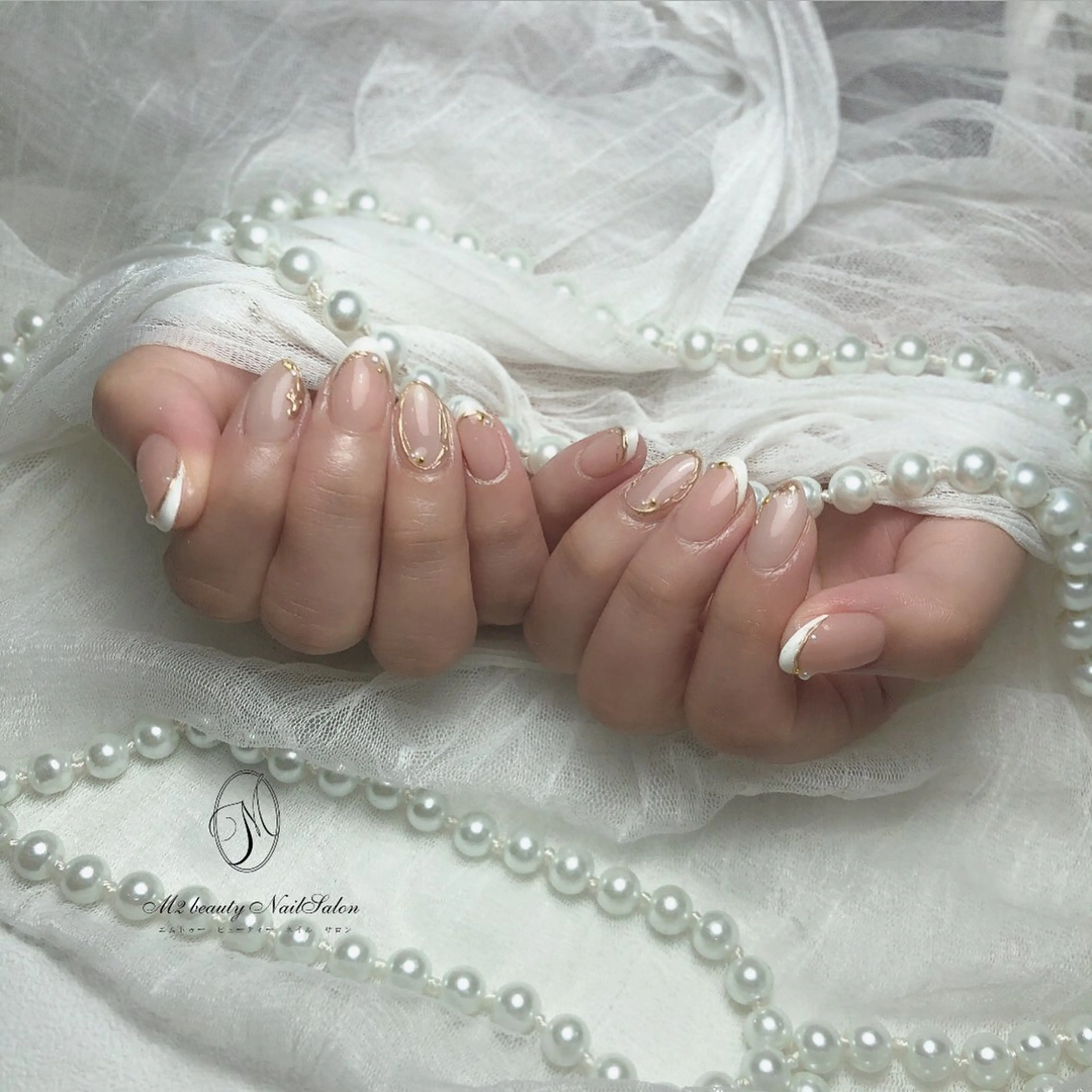 ネイル アートネイル 長さ出し フラッシュネイル ジェルネイル ラメ(グリッター) ハンドネイル M2 beauty Nankaのネイルデザイン