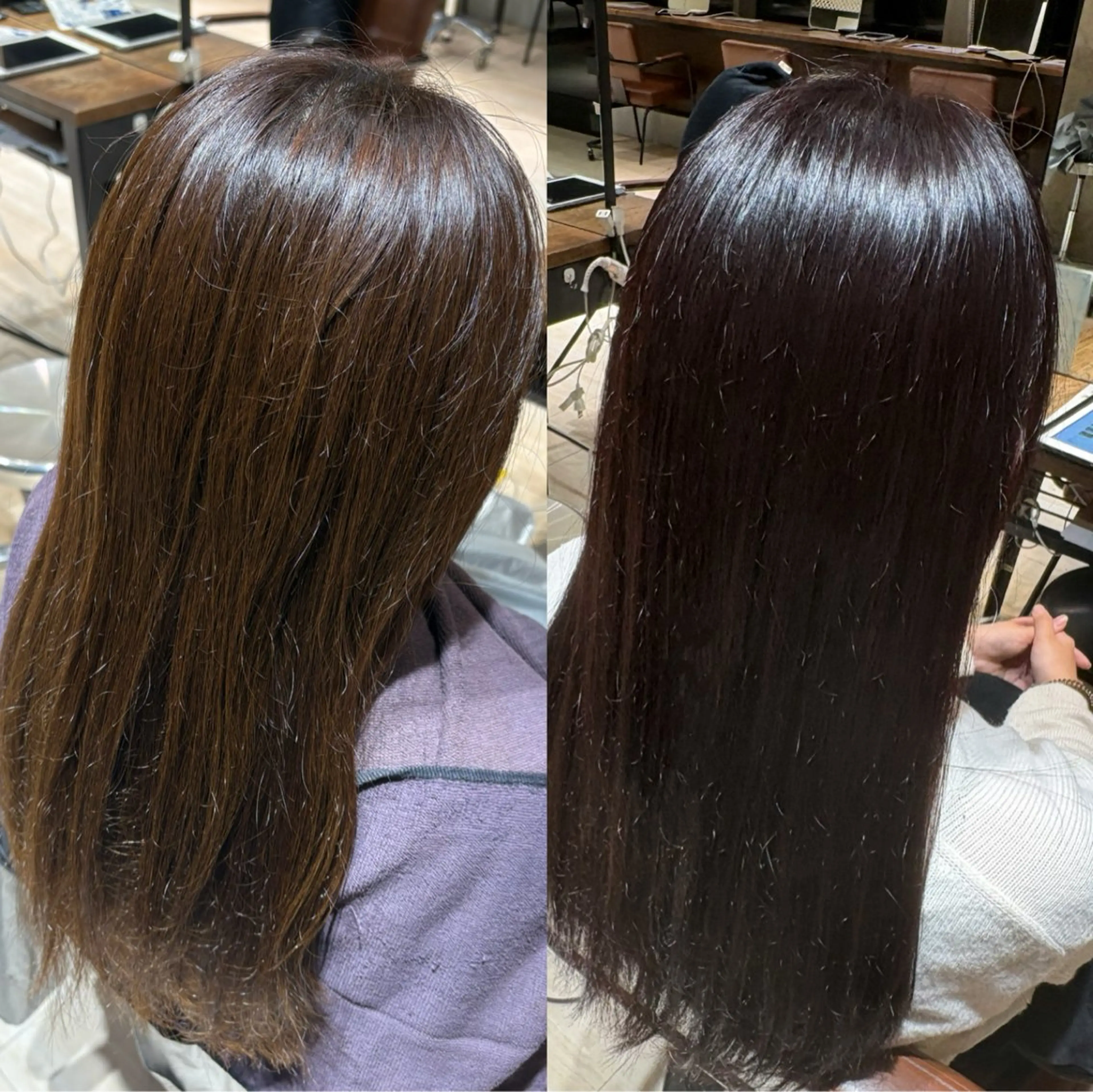 ロング ヘアカラー 山本 忠臣のヘアスタイル