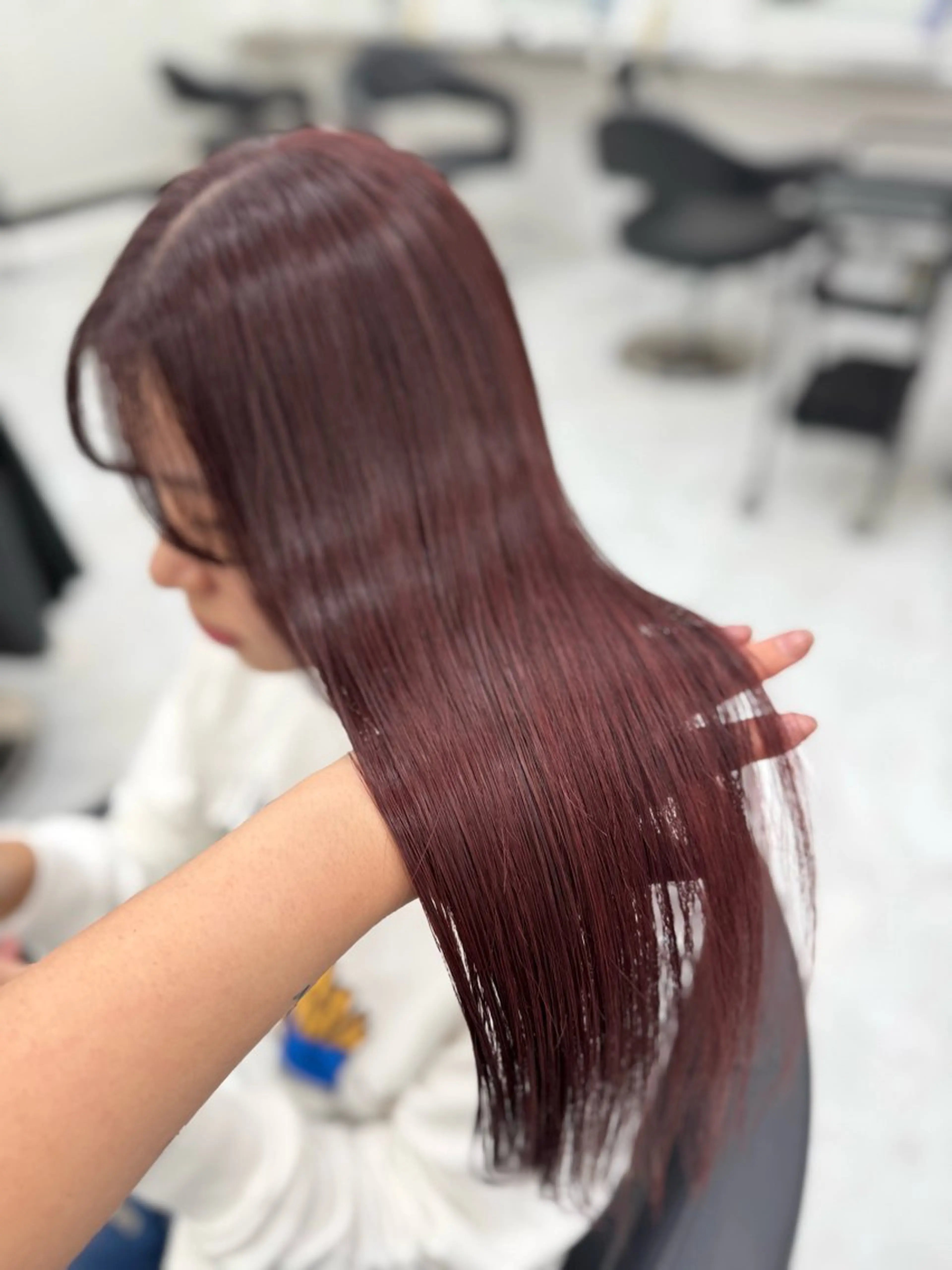 カラー ヘアカラー トリートメント ヘアセット 透明感うる艶カラー 🤍MANAMIのヘアスタイル