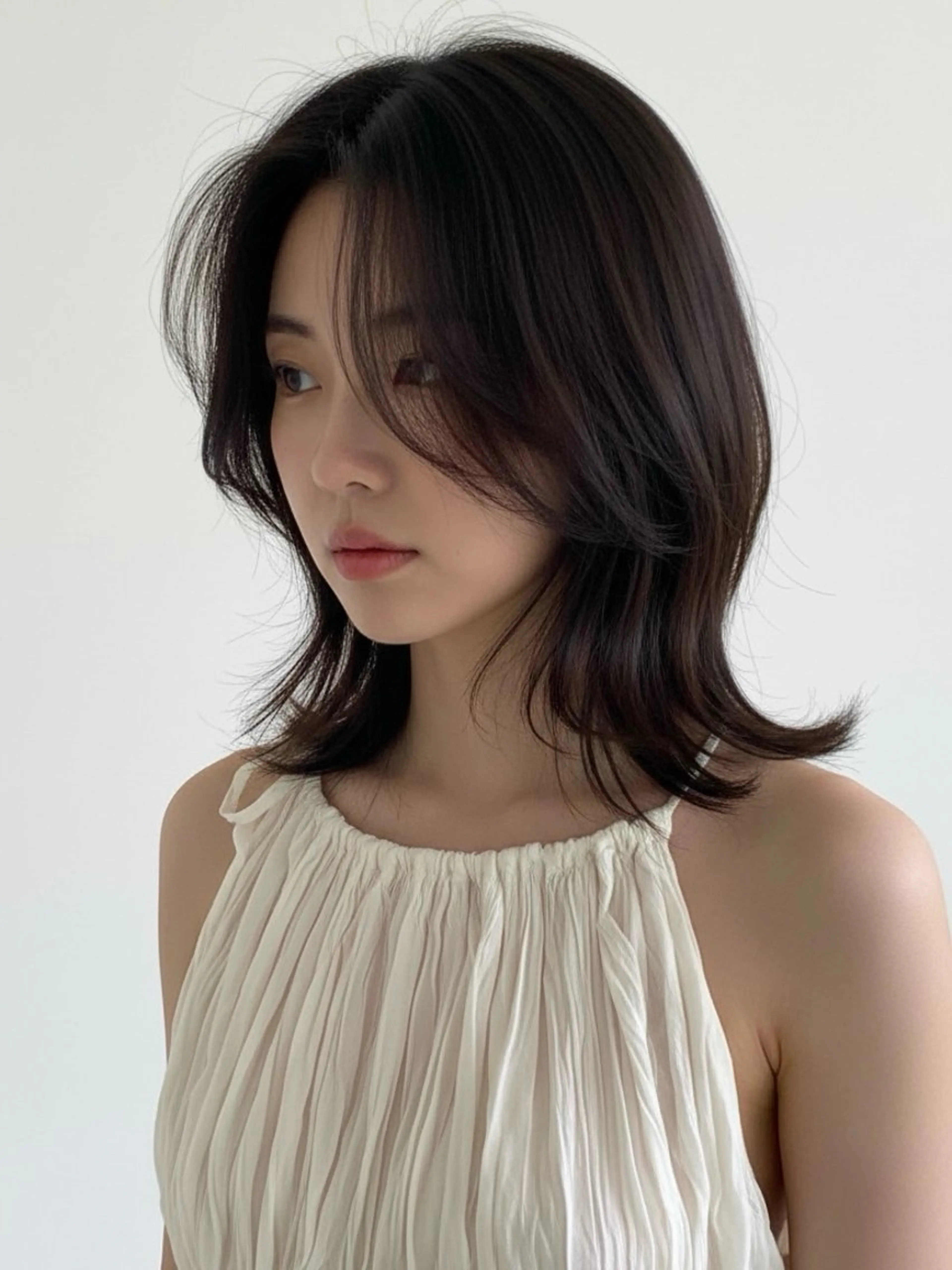 ショート カラー アディクシーカラー 透明感カラー くびれヘア 顔まわりレイヤー 韓国風ヘア カット ヘアカラー トリートメント 韓国レイヤーカット 🫧大阪梅田レイヤーのヘアスタイル