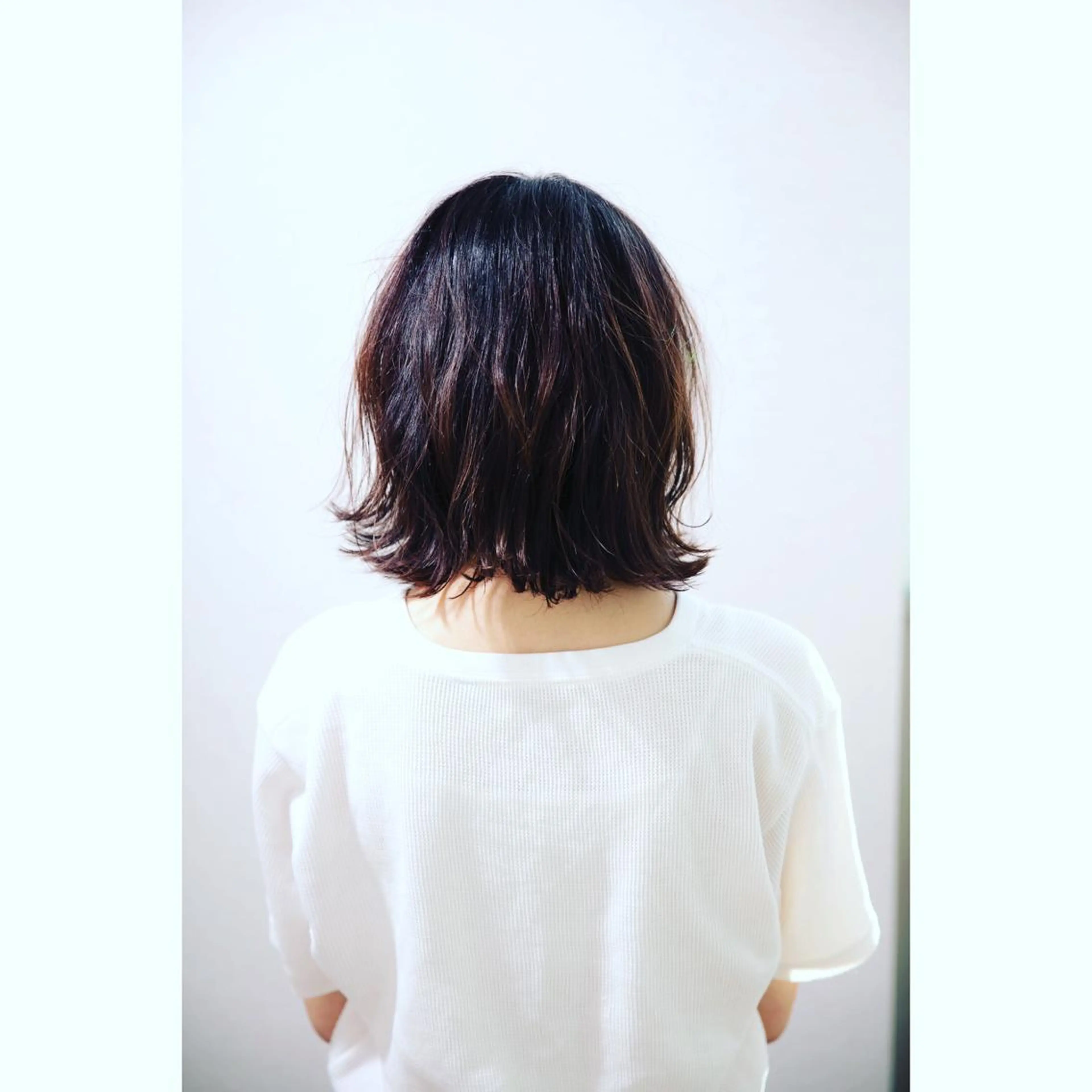 ミディアム カラー kawabe maikoのヘアスタイル