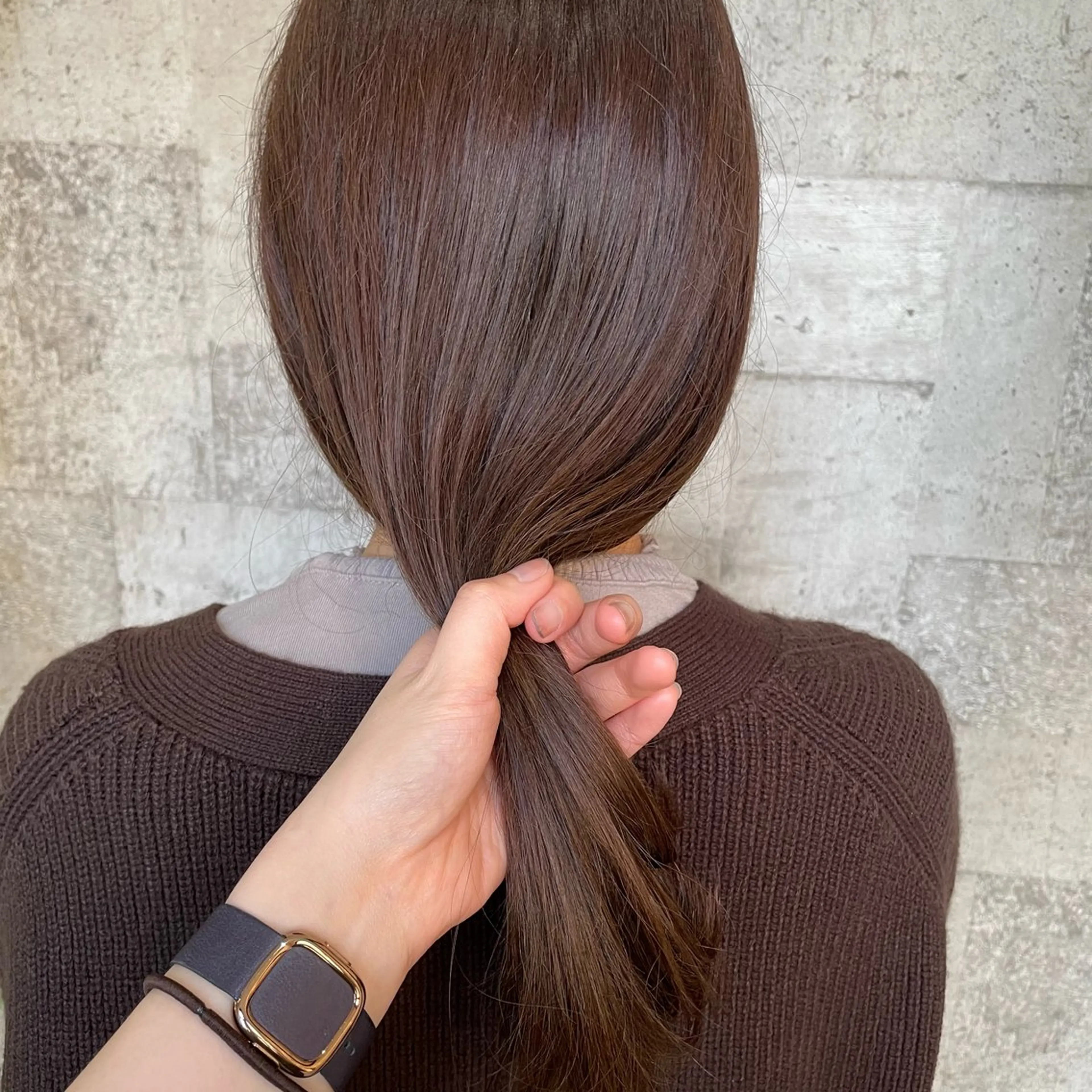 セミロング カラー ブラウンカラー ナチュラルブラウン 髪質改善 トリートメント カット ヘアカラー トリートメント 村上 遥香 店長スタイリストのヘアスタイル