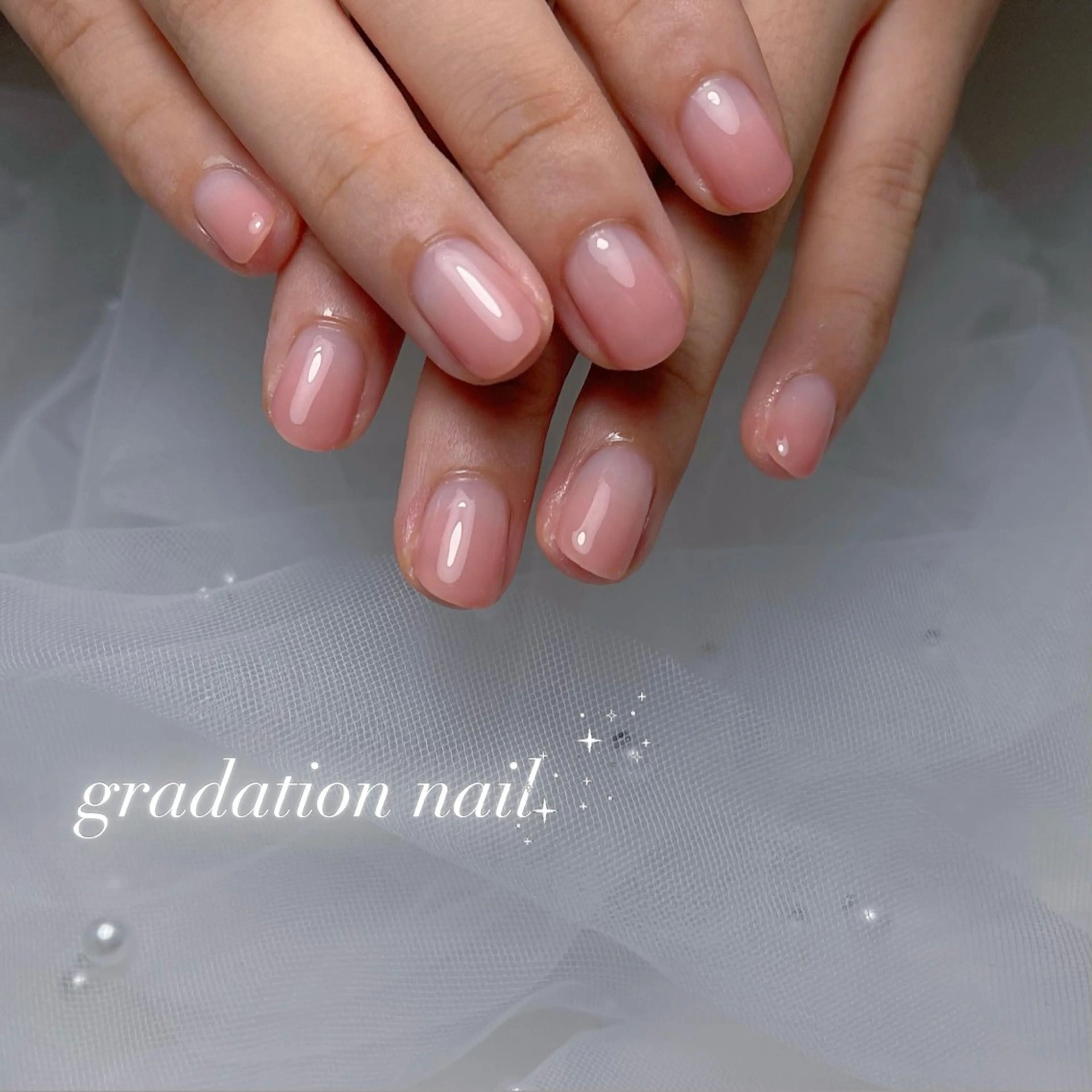 ネイル ジェルネイル グラデーション 韓国ネイル パラジェル シンプルネイル ハンドネイル RE SALONのネイルデザイン