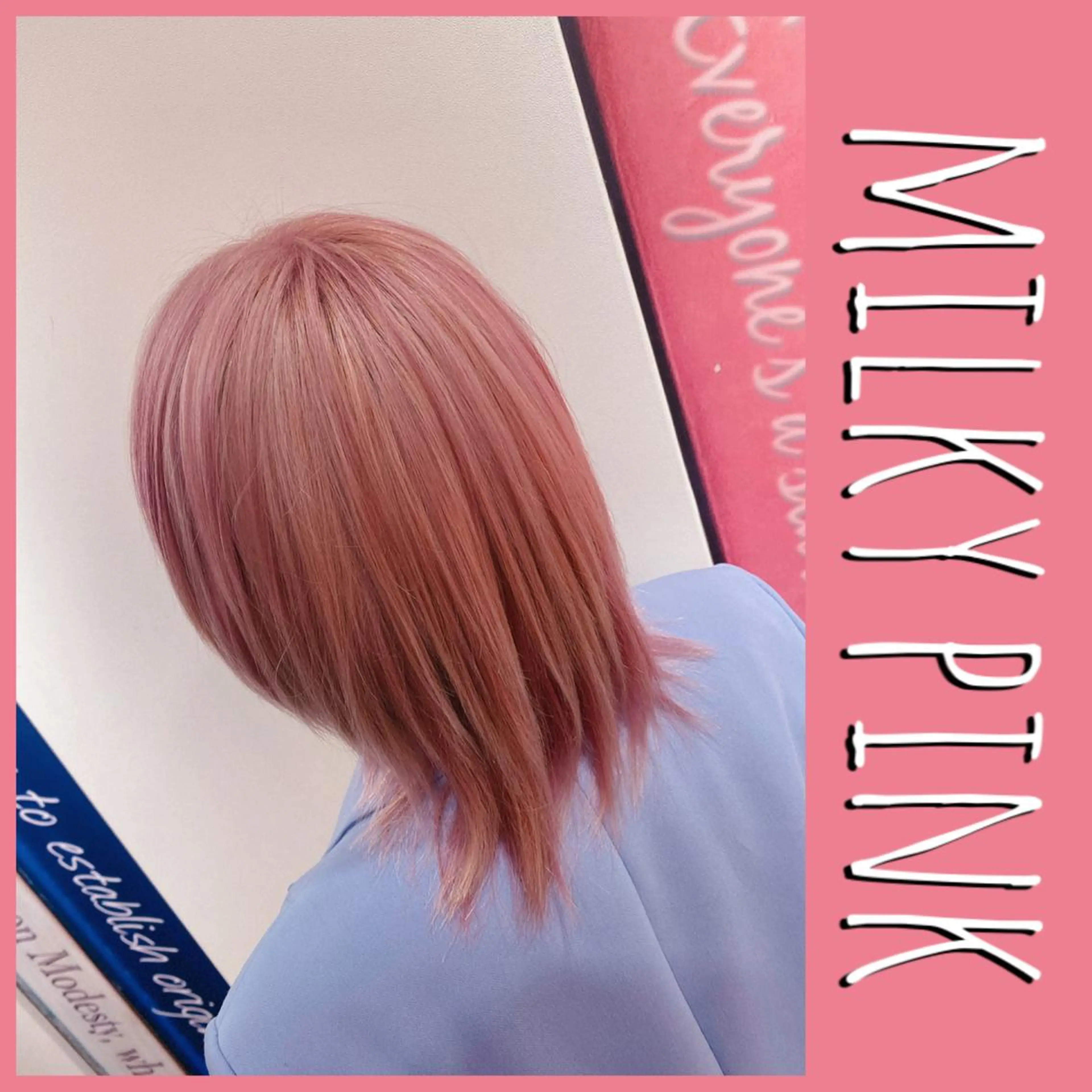 セミロング カラー ピンクカラー ヘアカラー トリートメント 橋本 琉磨のヘアスタイル