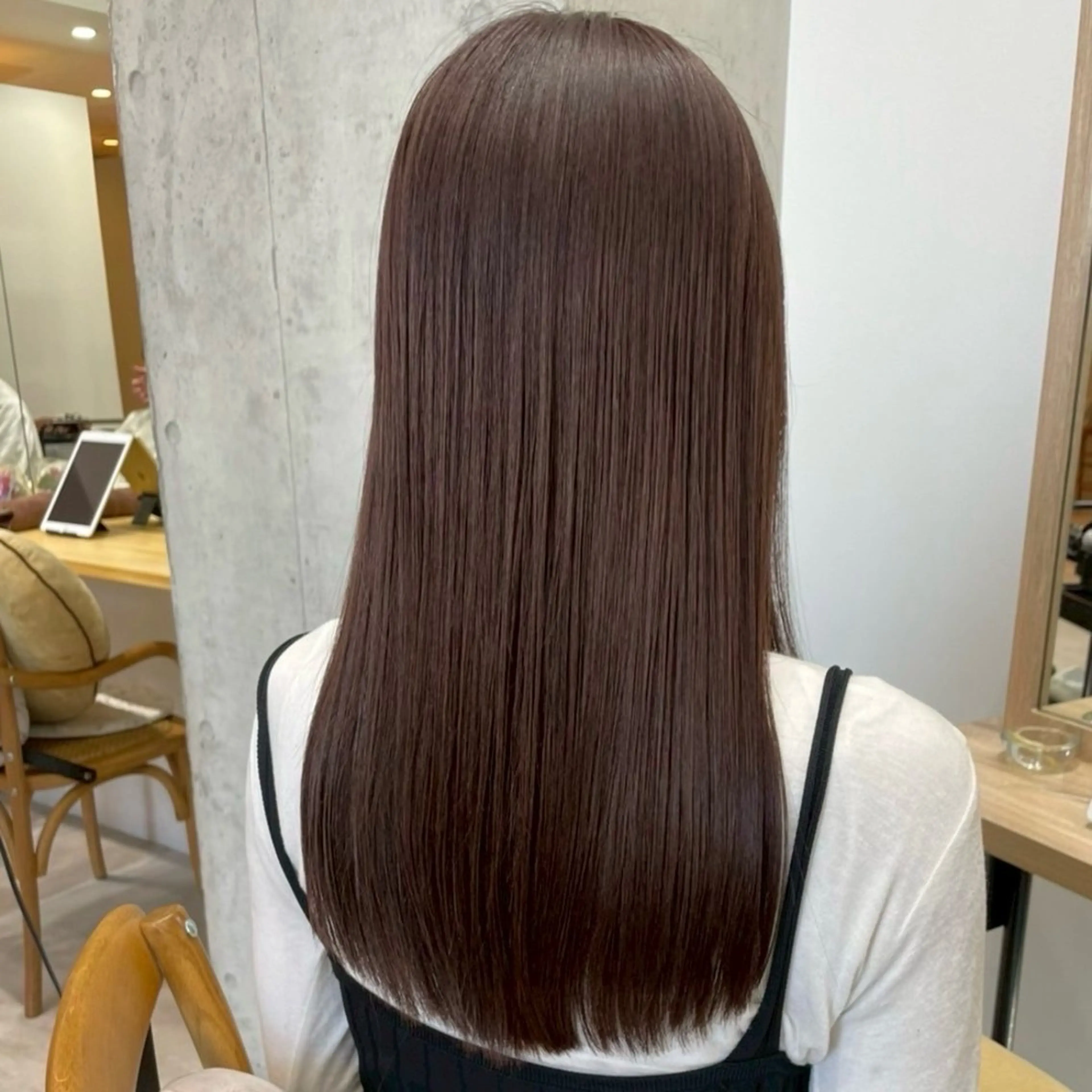 ロング カラー カット ヘアカラー トリートメント ブリーチなし 暖色カラー/井上あいのヘアスタイル