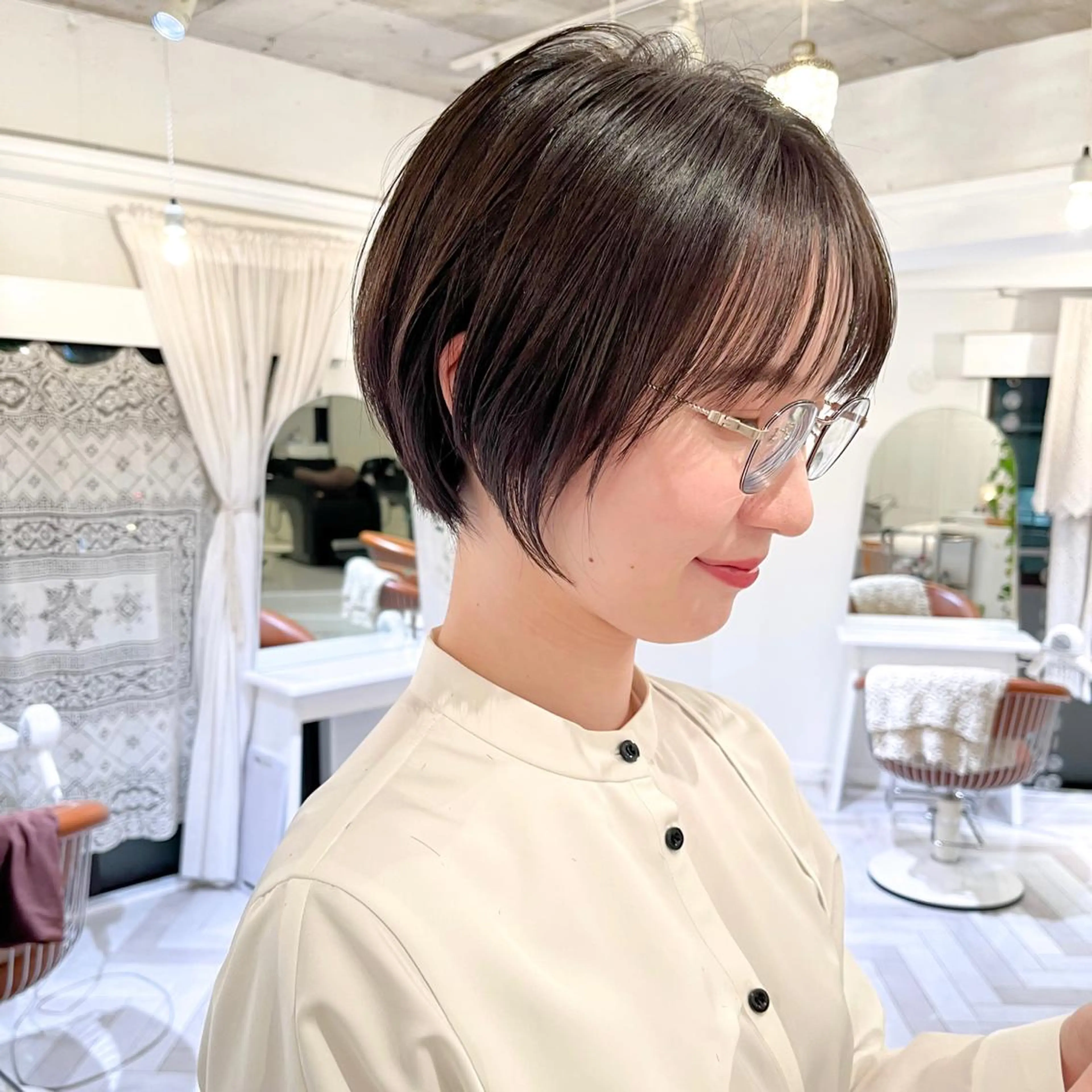 ショート カラー ショートボブ ボブ ショートヘア Memories 銀座のヘアスタイル