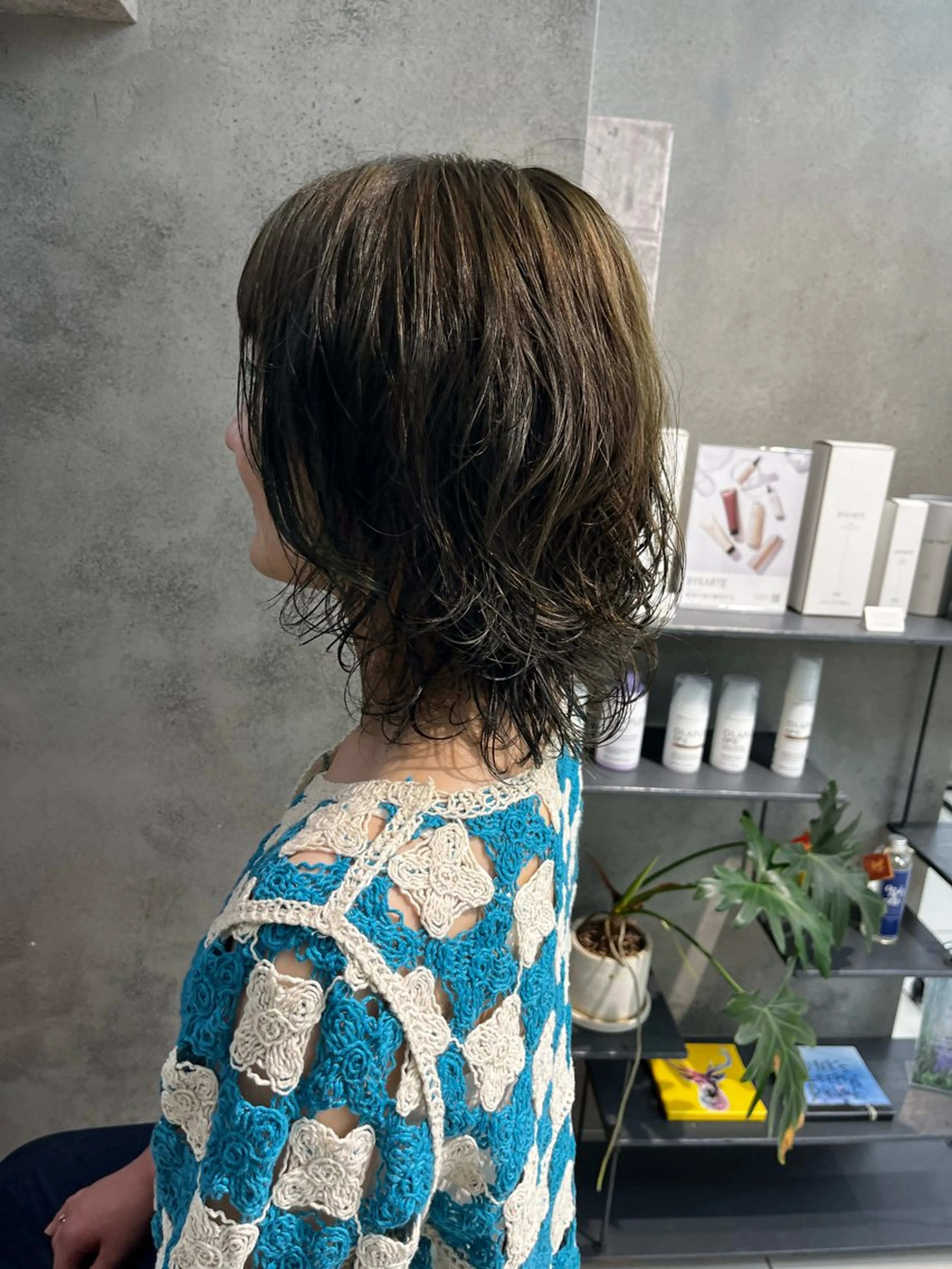 カラー ウルフ🦋顔まわり ❤︎ ͛MEIのヘアスタイル