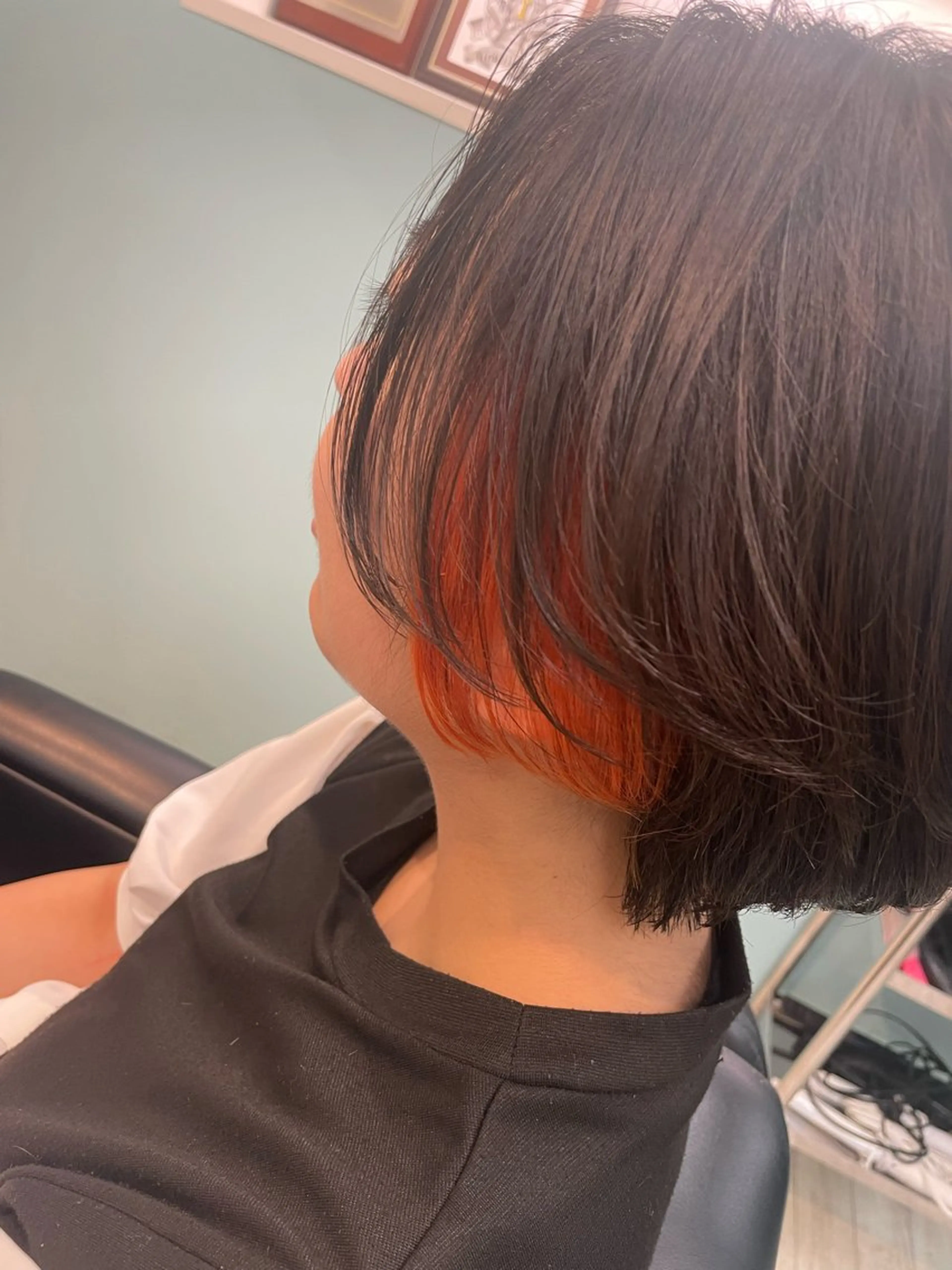 ショート カラー インナーカラー 通い続けられるサロン ママ美容師　明日香のヘアスタイル