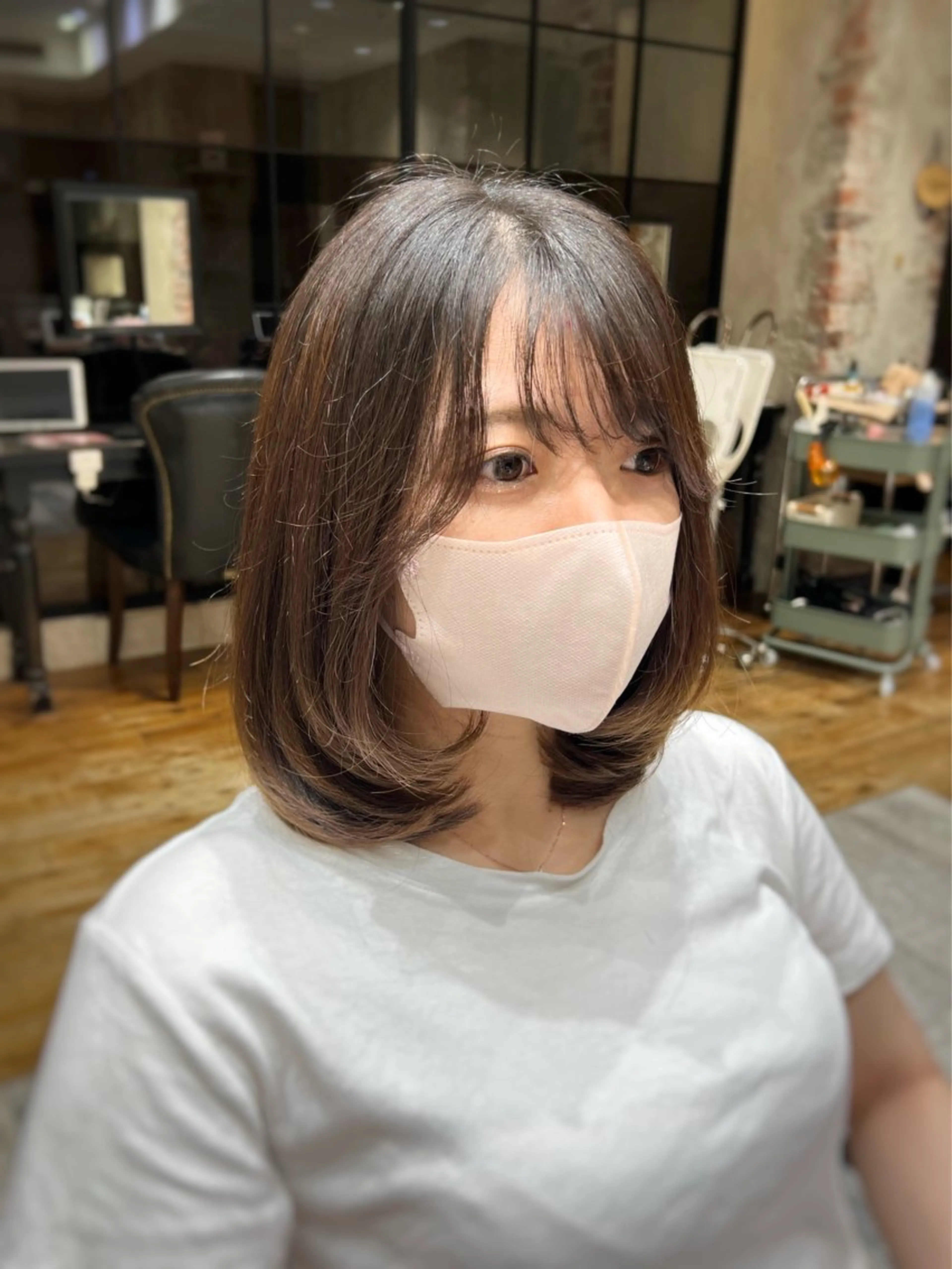 ミディアム 💍新宿ショート 💍岩田莉奈のヘアスタイル