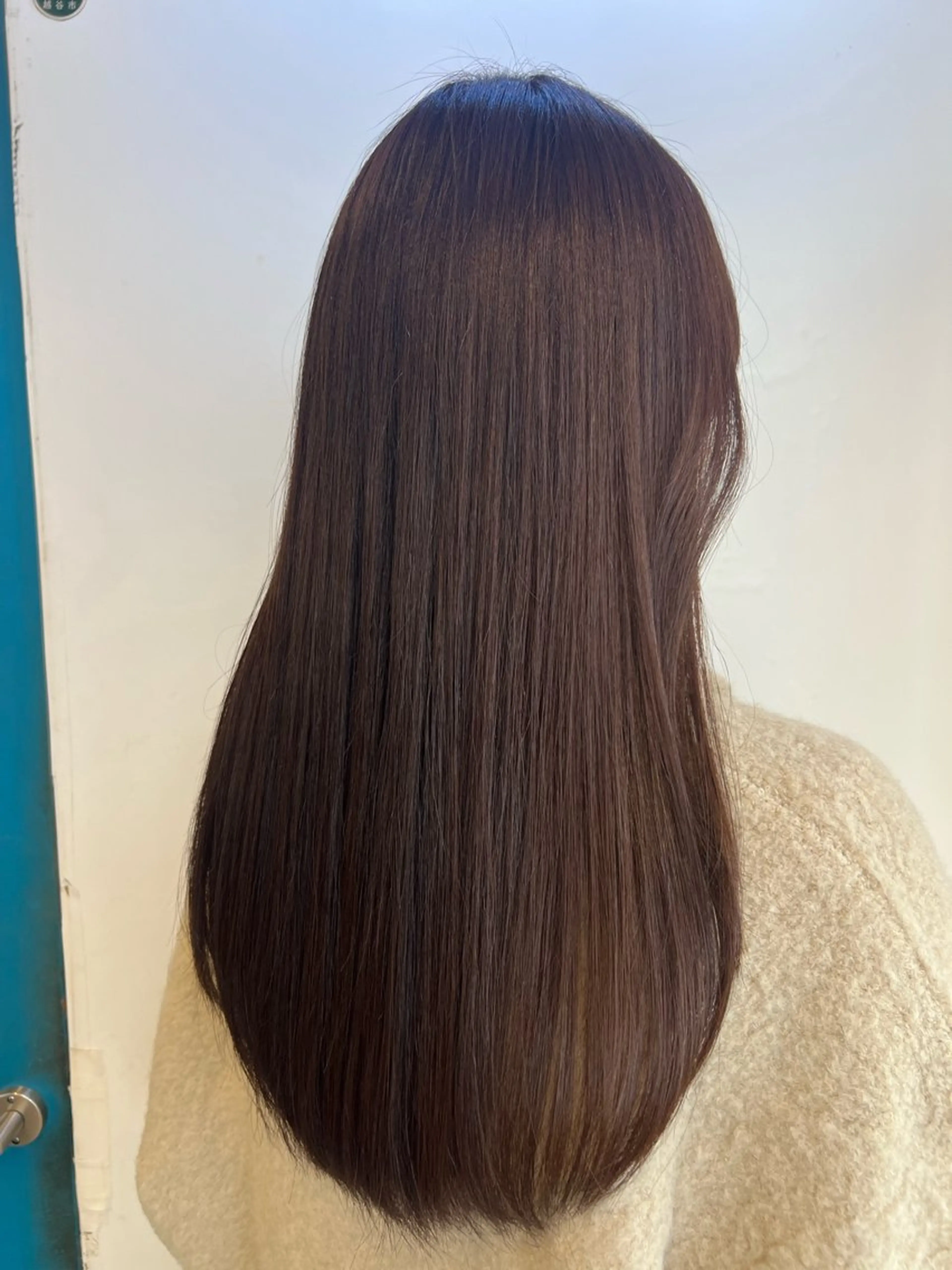 ロング カラー ブラウンカラー 透明感カラー デザインカラー イヤリングカラー ボブ ヘアカラー 縮毛矯正 トリートメント KANA/ボブ/ インナーカラー/艶髪のヘアスタイル