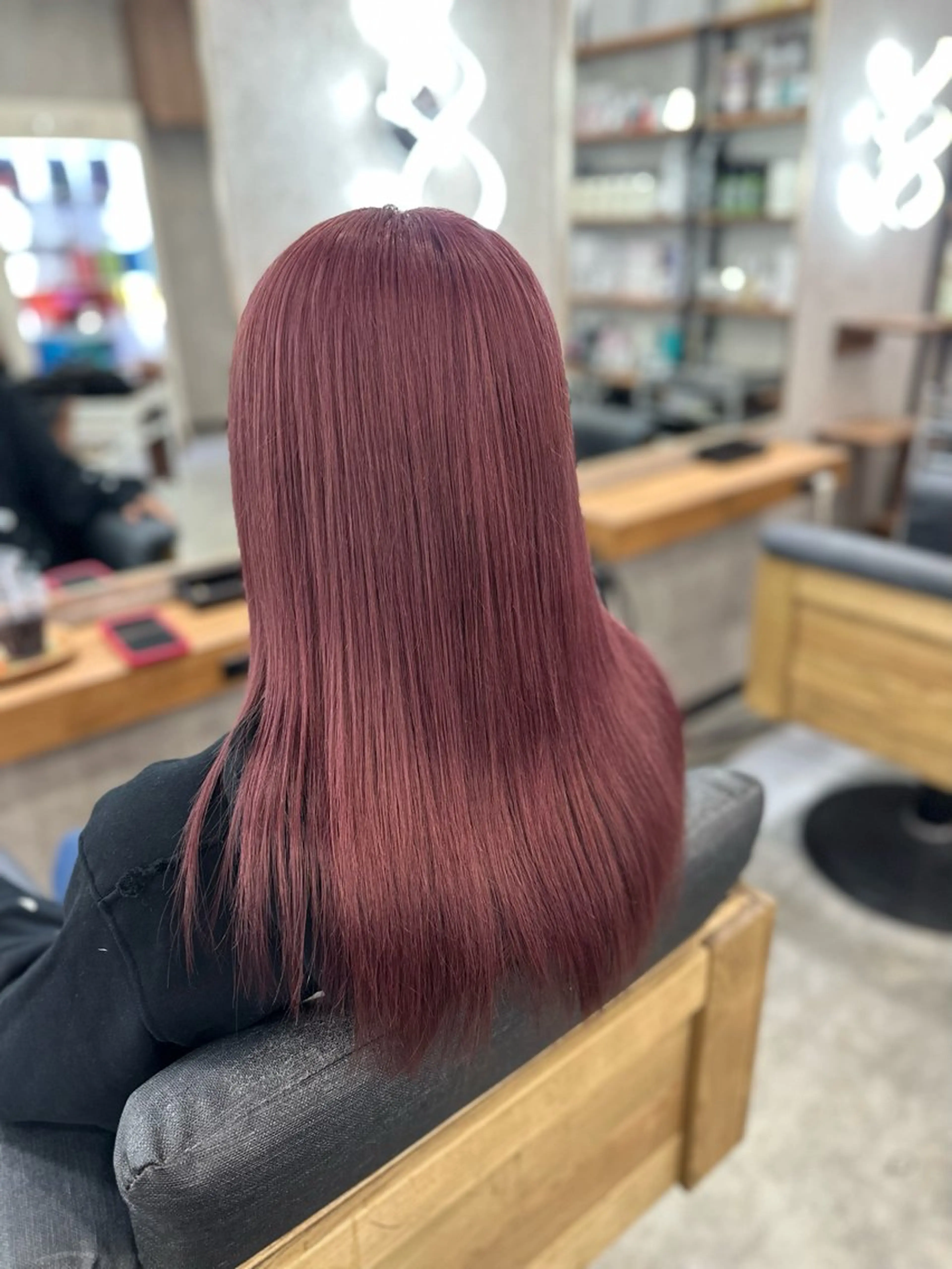 セミロング ヘアカラー MOURI CHISATOのヘアスタイル