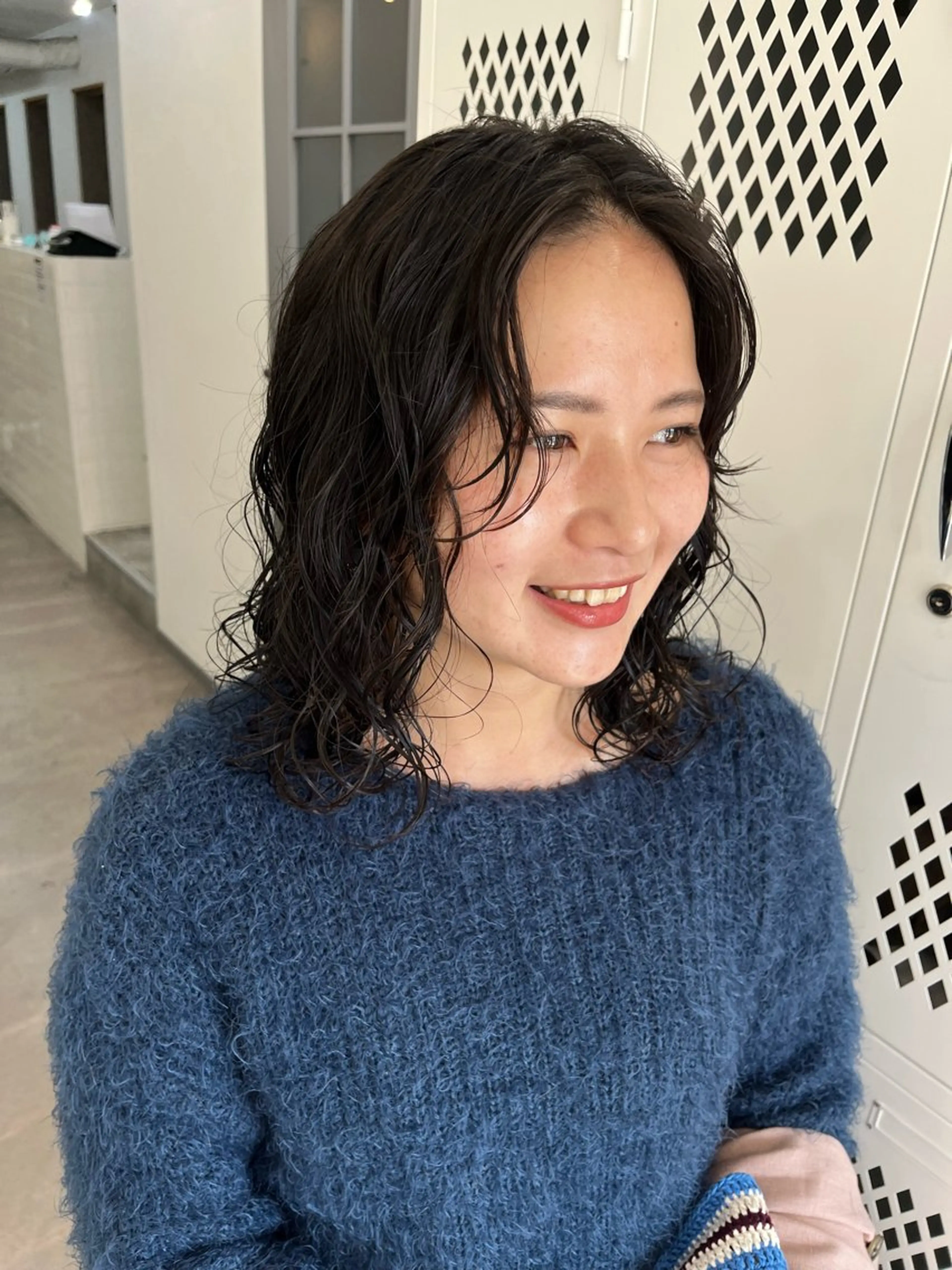 ミディアム パーマ カット パーマ トリートメント 🌼sunc HINAMI🌼のヘアスタイル