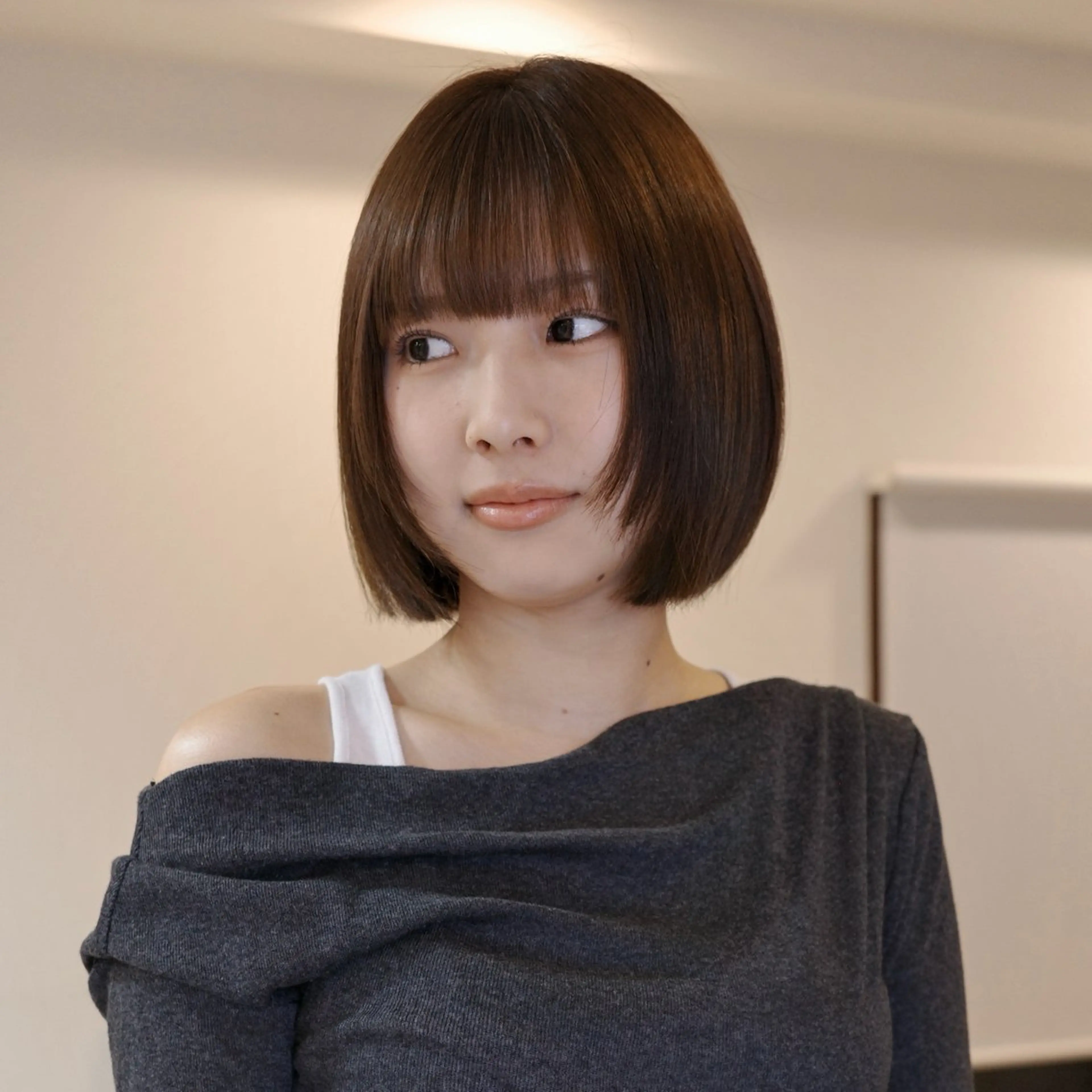 ショート カラー カット ヘアカラー トリートメント 畑中康志 美髪矯正/ハイトーンのヘアスタイル