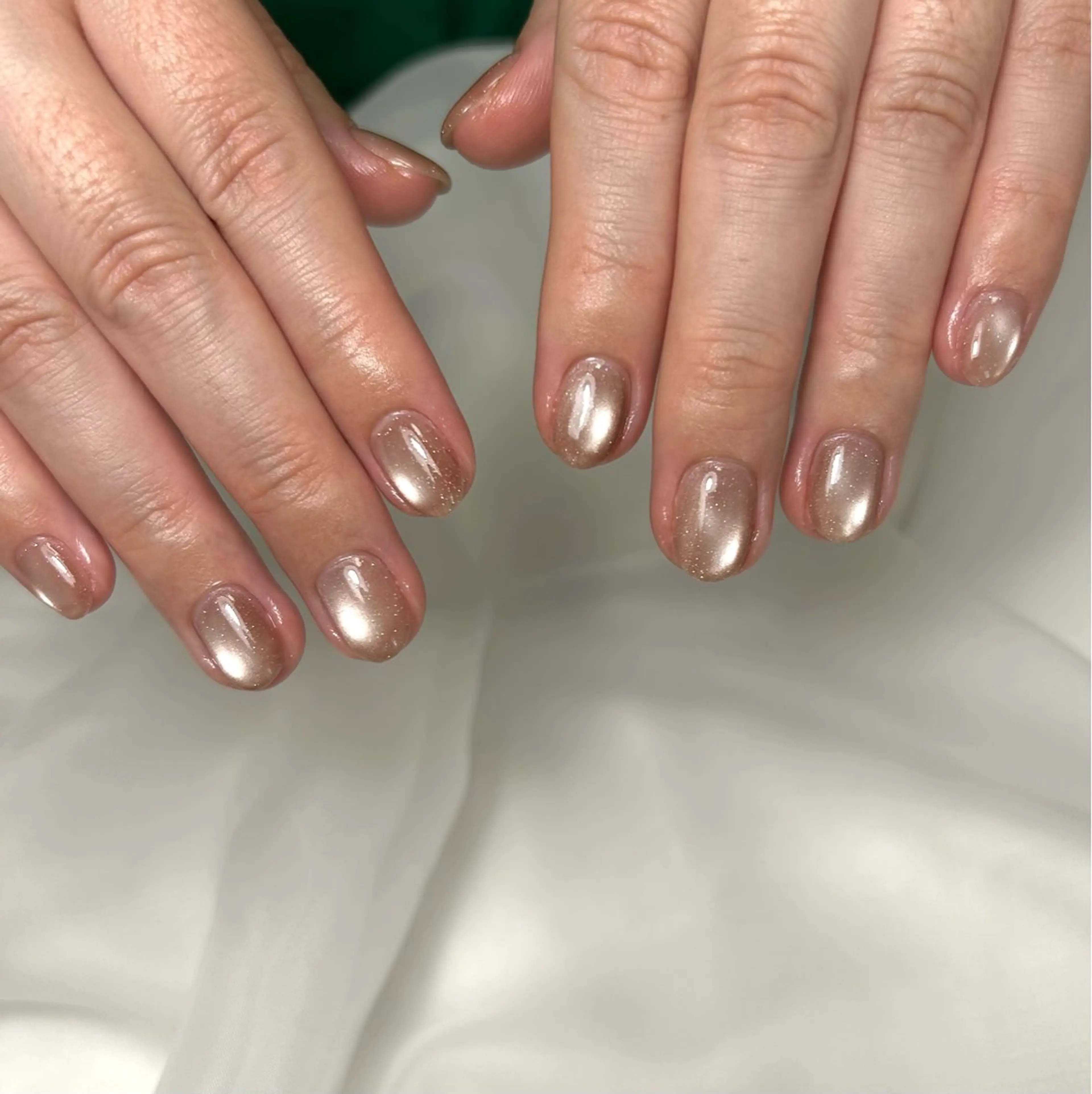 ネイル キラキラネイル ラメ(グリッター) マグネットネイル マグネットワンカラー ワンカラーネイル nail salon Cotonのネイルデザイン