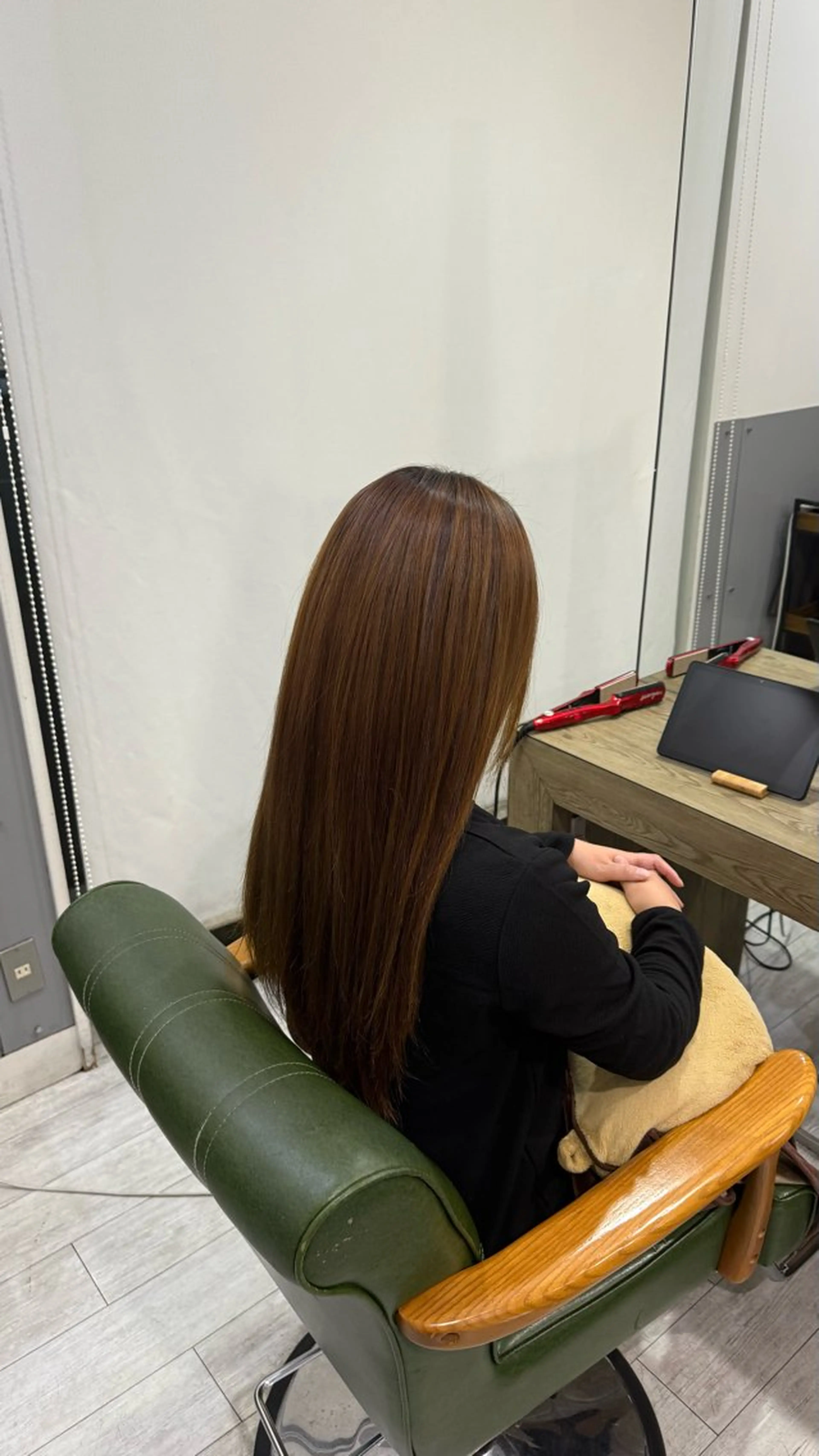 ロング 縮毛矯正 縮毛矯正 トリートメント 磯貝七海/カラー /ブリーチ/縮毛矯正のヘアスタイル