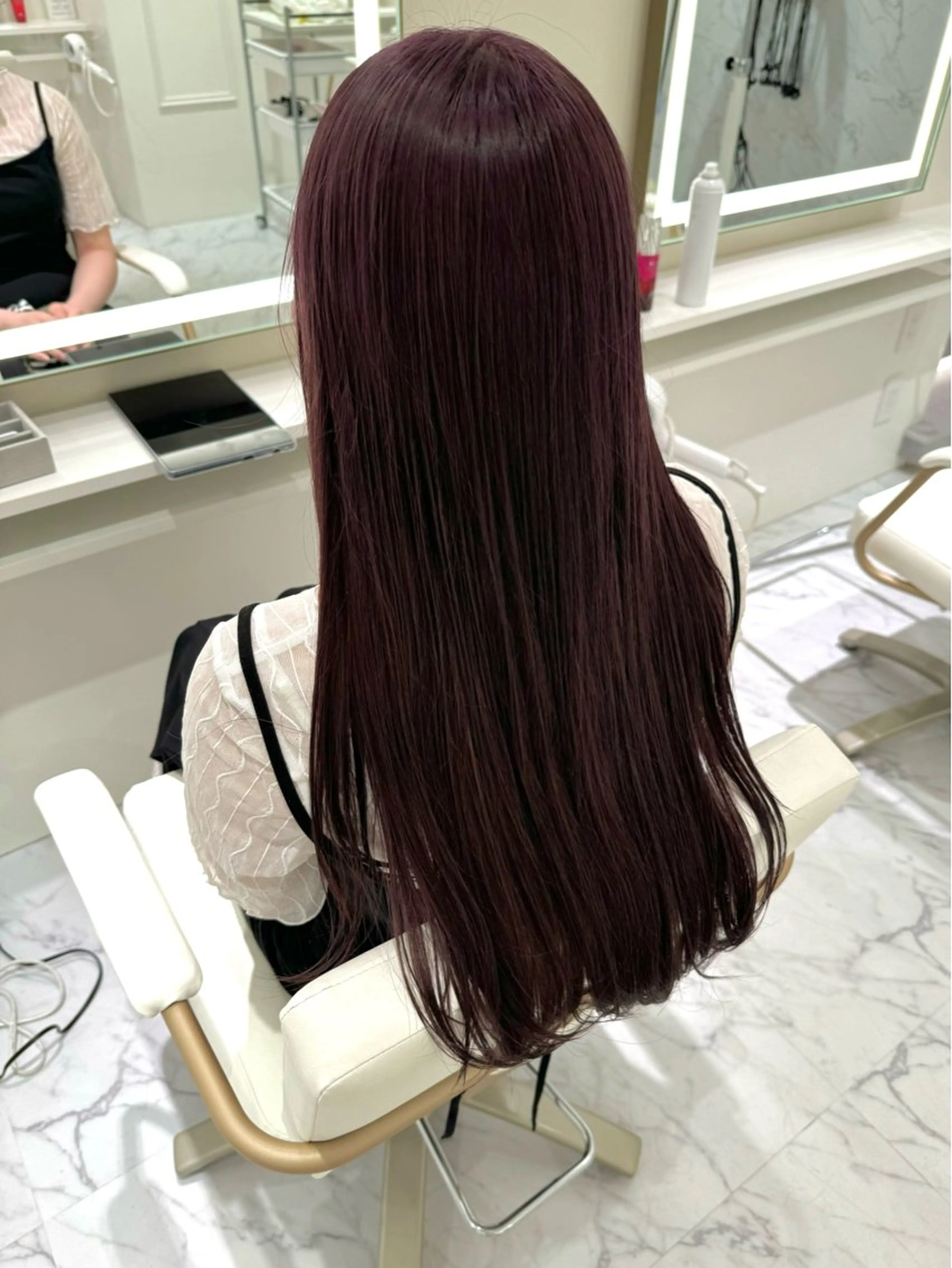 ロング カラー ヘアカラー ParveMix🍀 藤原愛未のヘアスタイル