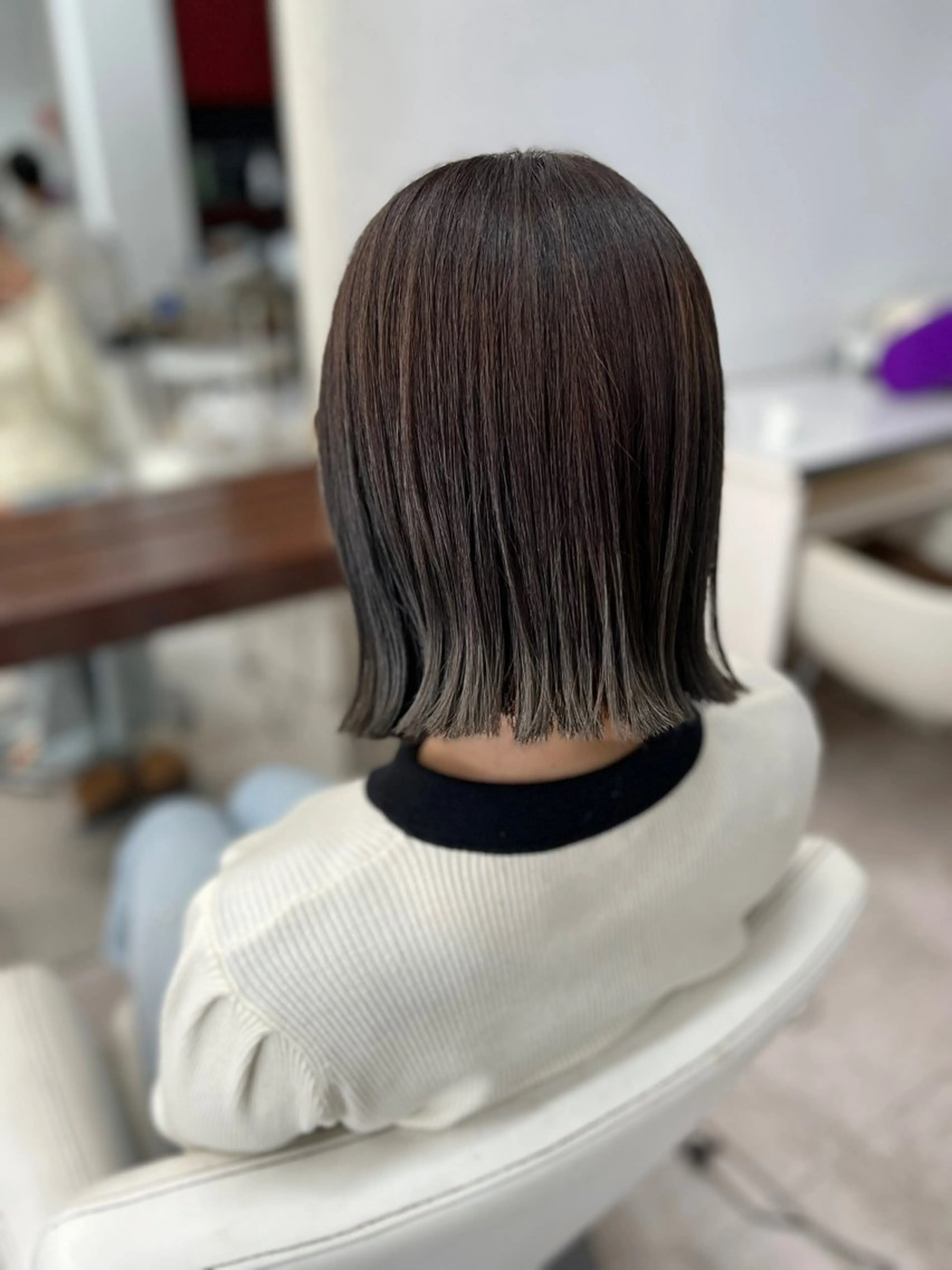 【髪質改善】カット✂️+イルミナ👑カラー+超高濃度水素トリートメント🫧の写真