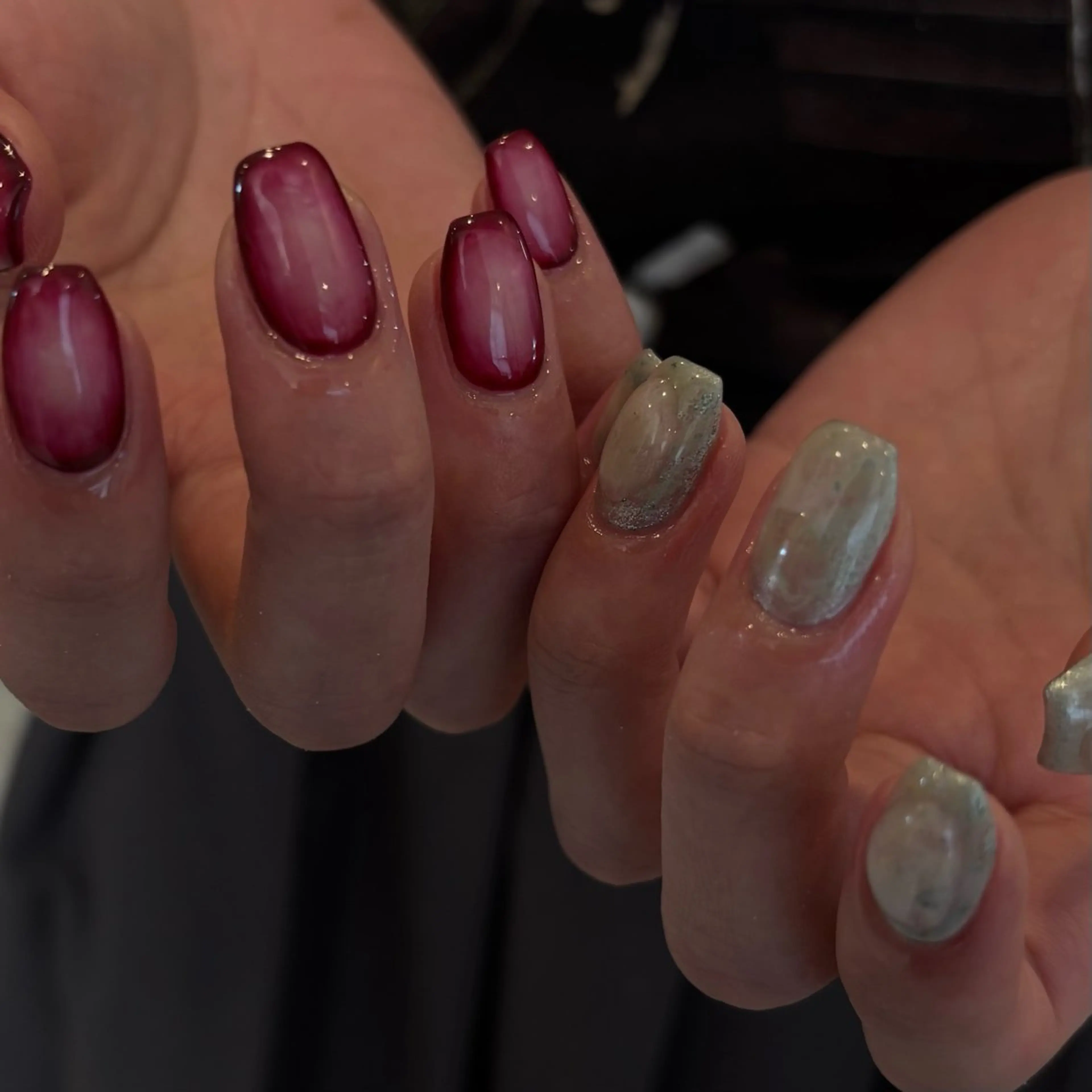 ネイル カジュアル グラデーション ニュアンスネイル ハンドネイル nao＿nail .929のネイルデザイン