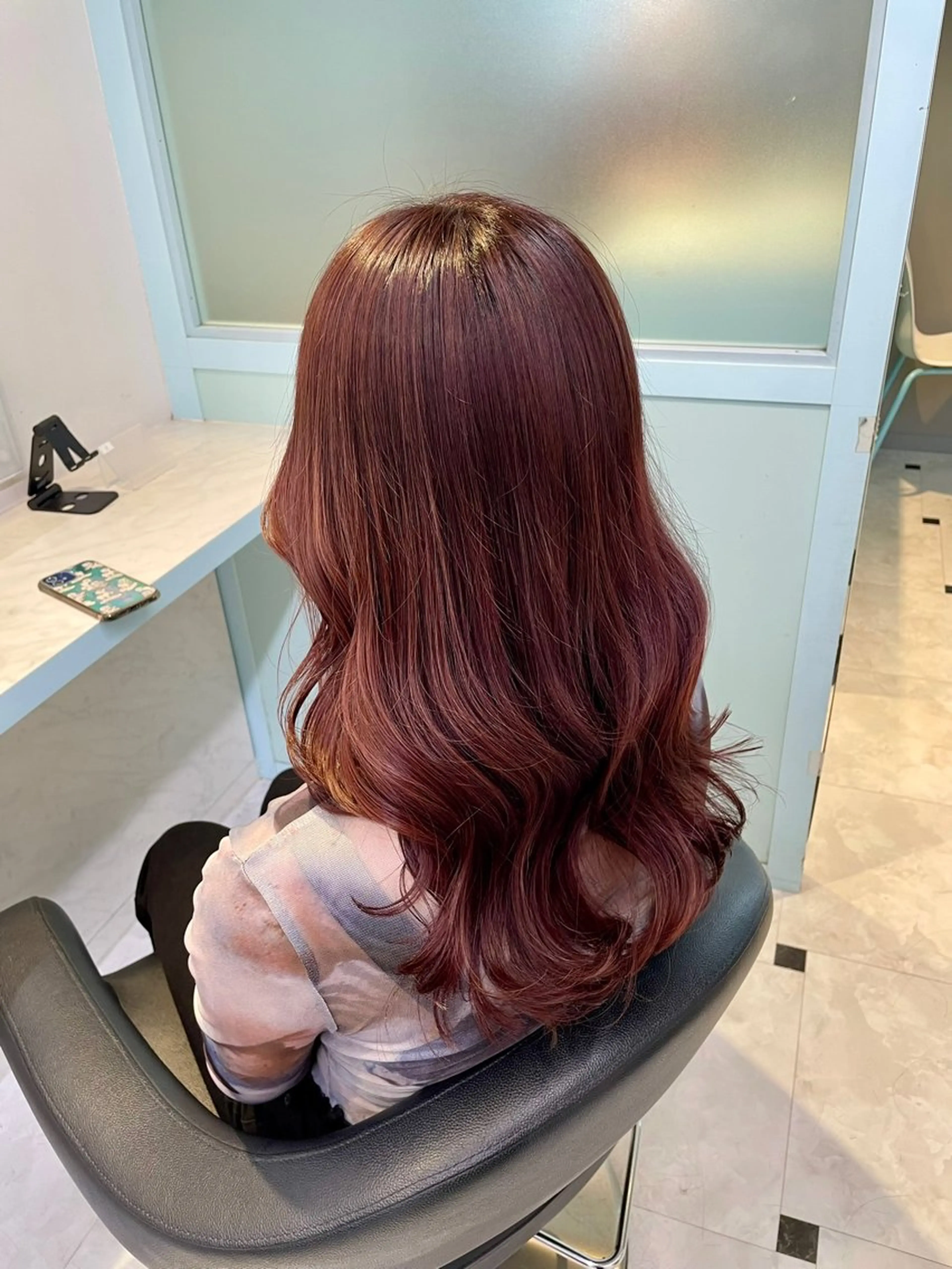 カラー ヘアカラー トリートメント ヘッドスパ ヘアセット 🇰🇷韓流暖色ヘア 🍒saaya🍒のヘアスタイル