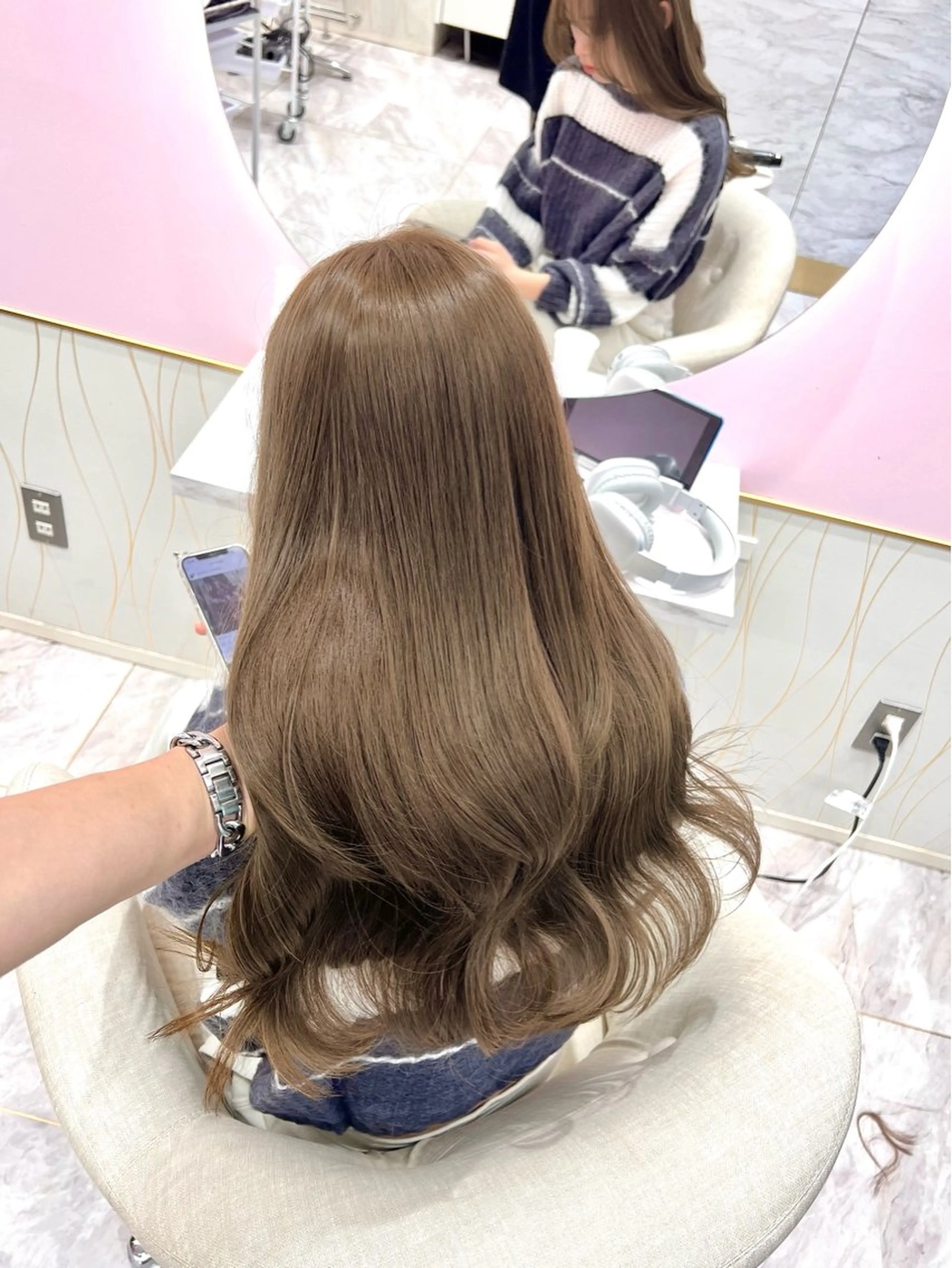 ロング ヘアカラー 韓国/縮毛矯正/ カンタのヘアスタイル