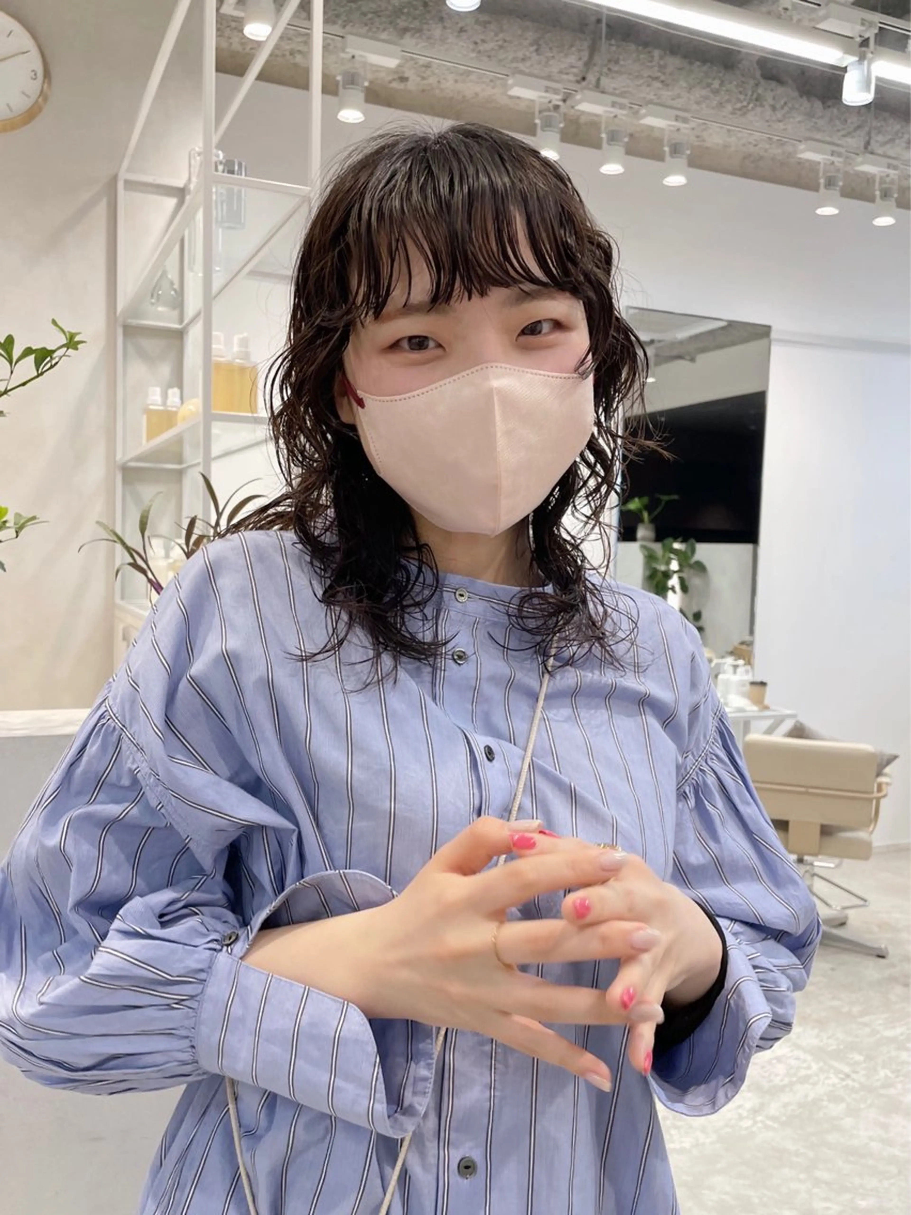 ロング パーマ 青木 優歩のヘアスタイル