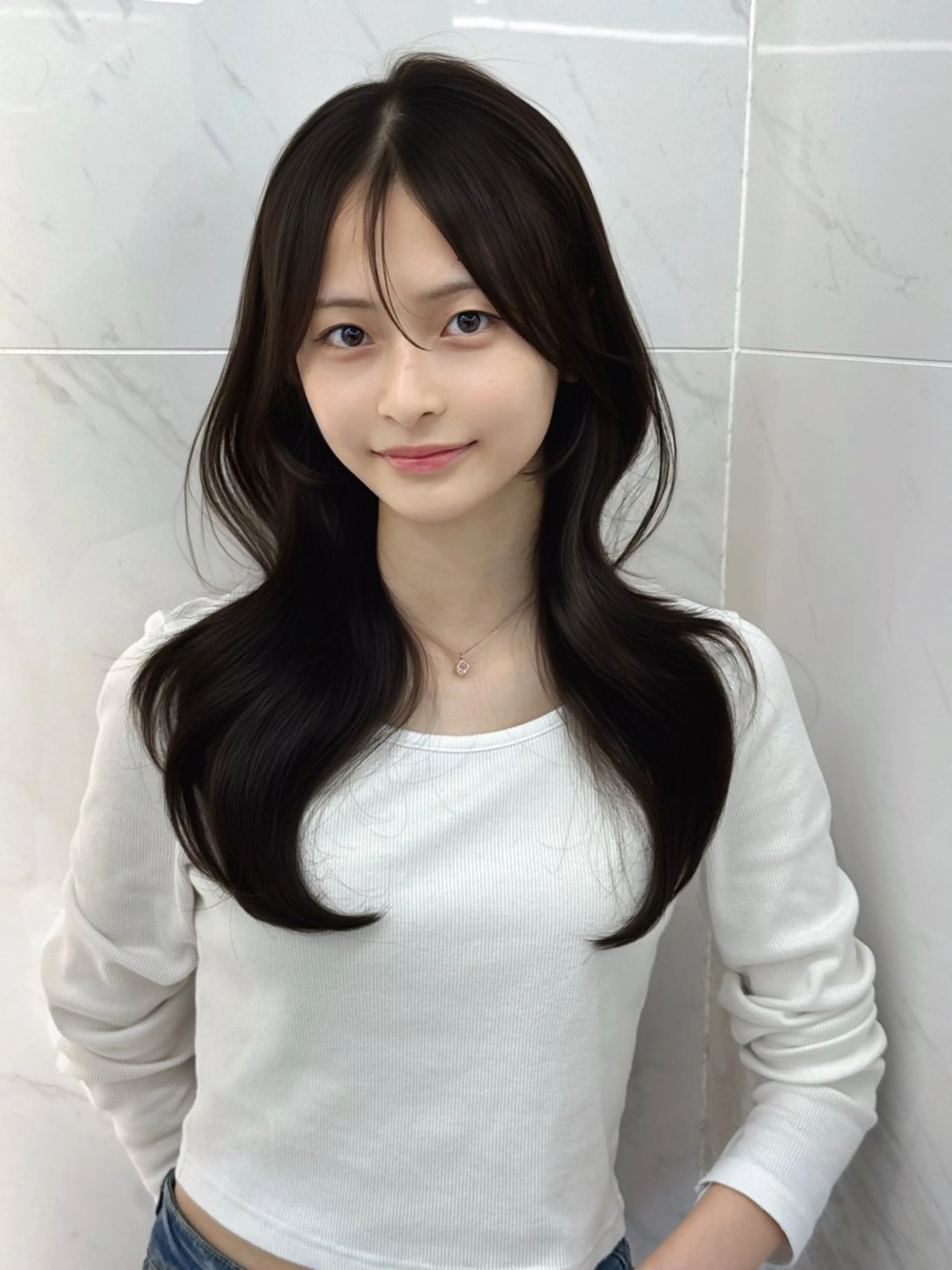 前髪縮毛矯正➕カット✂️の写真