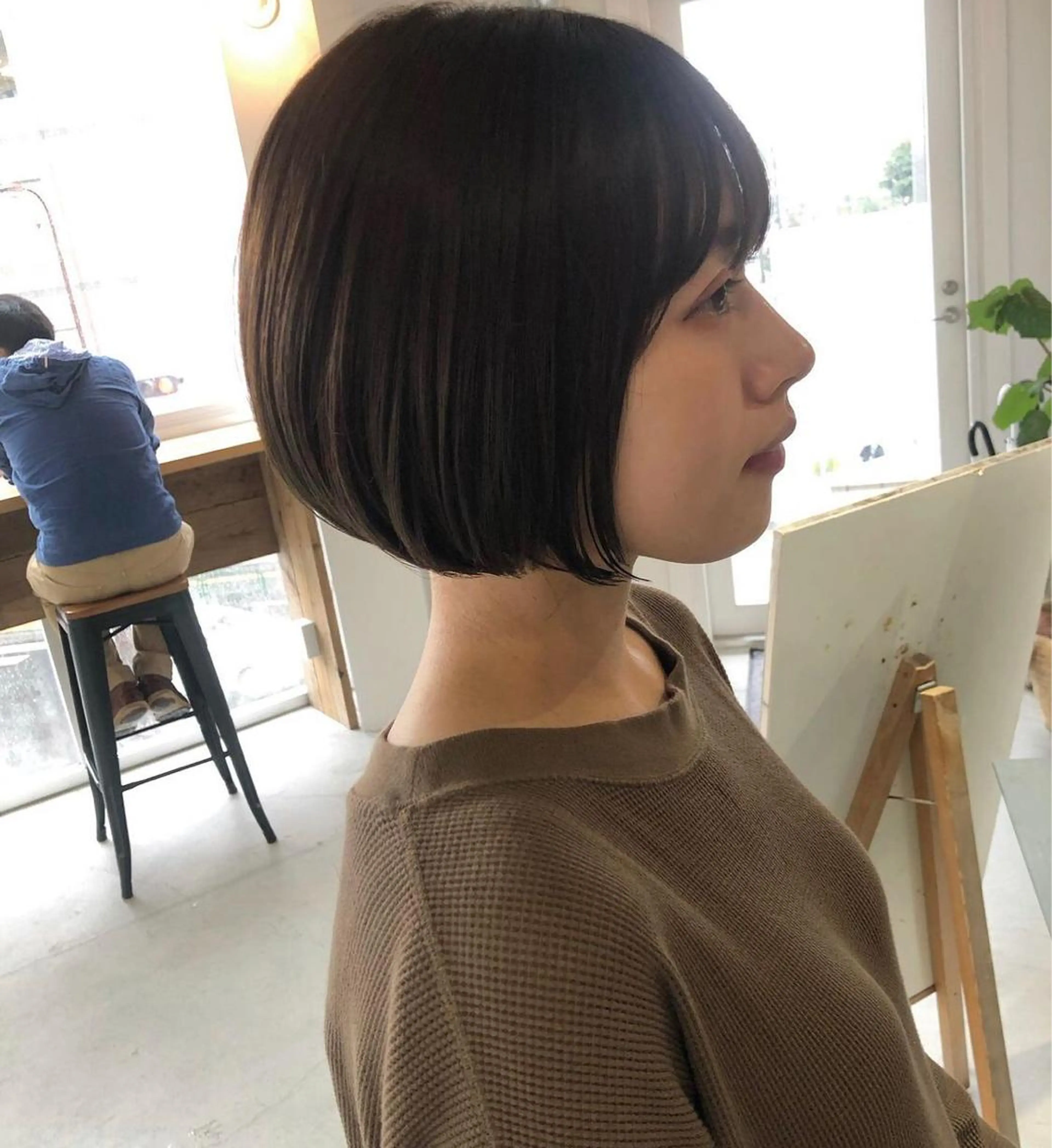 ショート カラー ボブ 石井 紫文のヘアスタイル