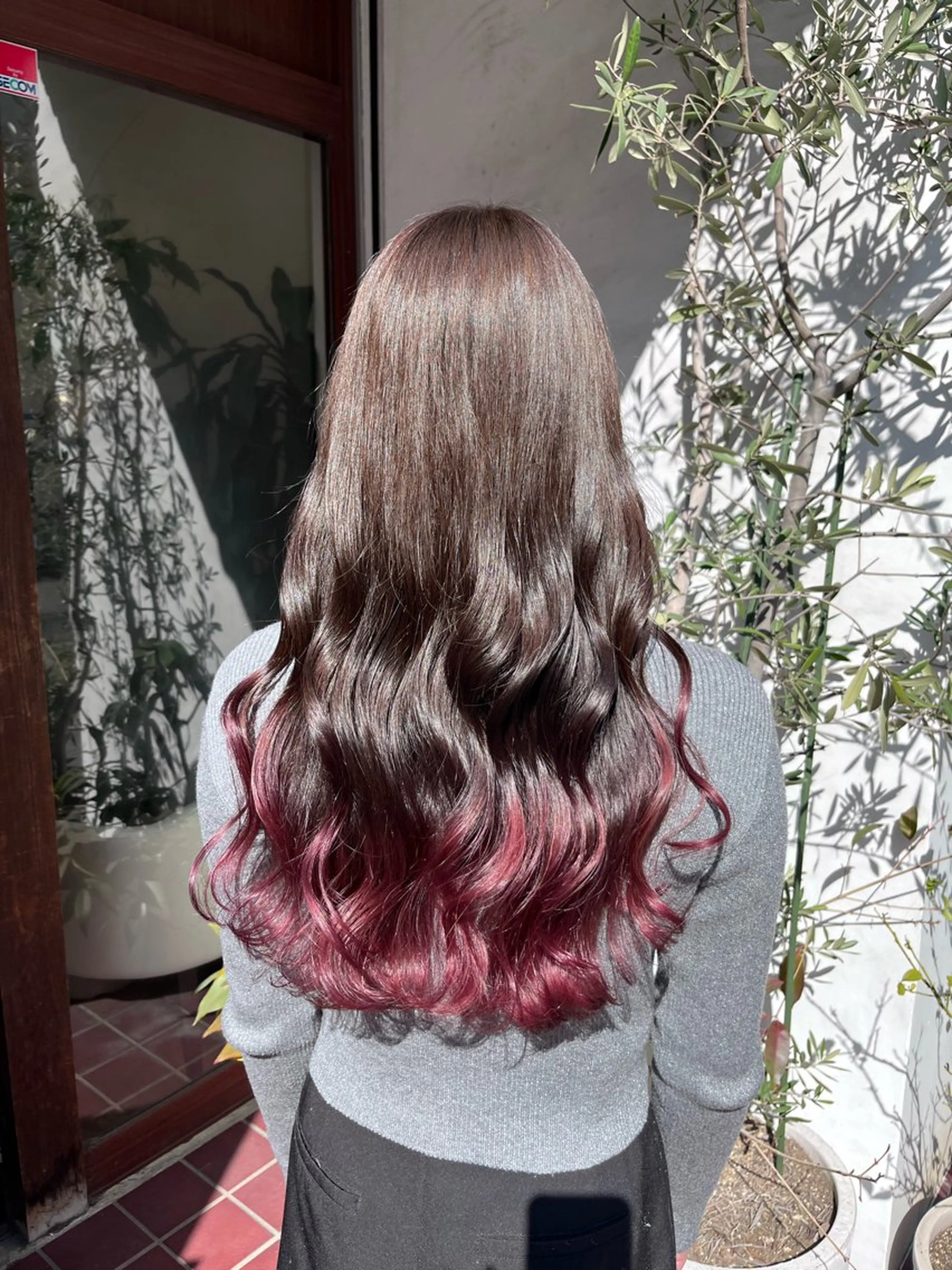 ロング ヘアカラー トリートメント ヘッドスパ 角田 満帆のヘアスタイル