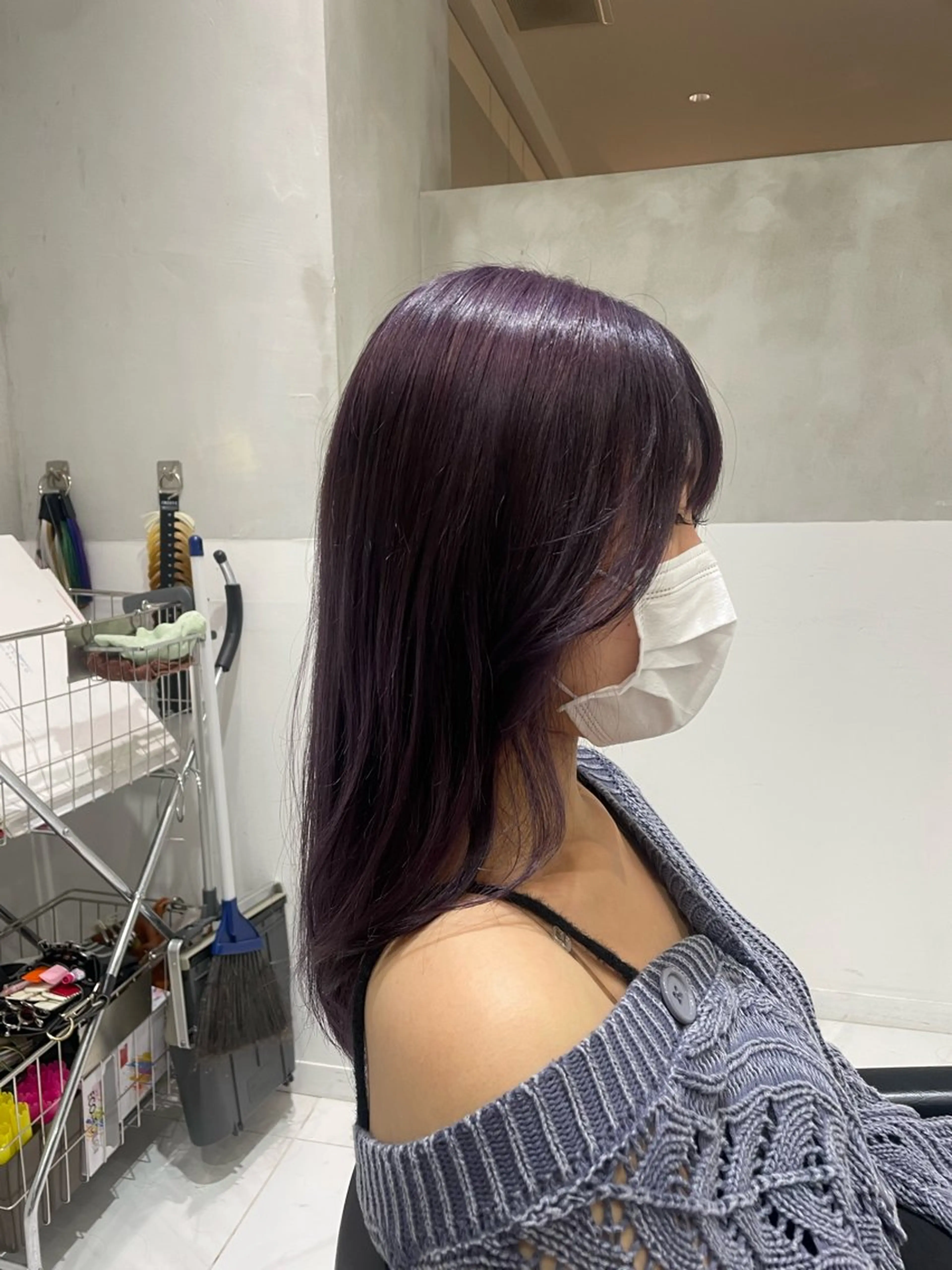 ロング カラー ヘアアレンジ ヘアカラー 似合わせカットカラー 💎モエのヘアスタイル