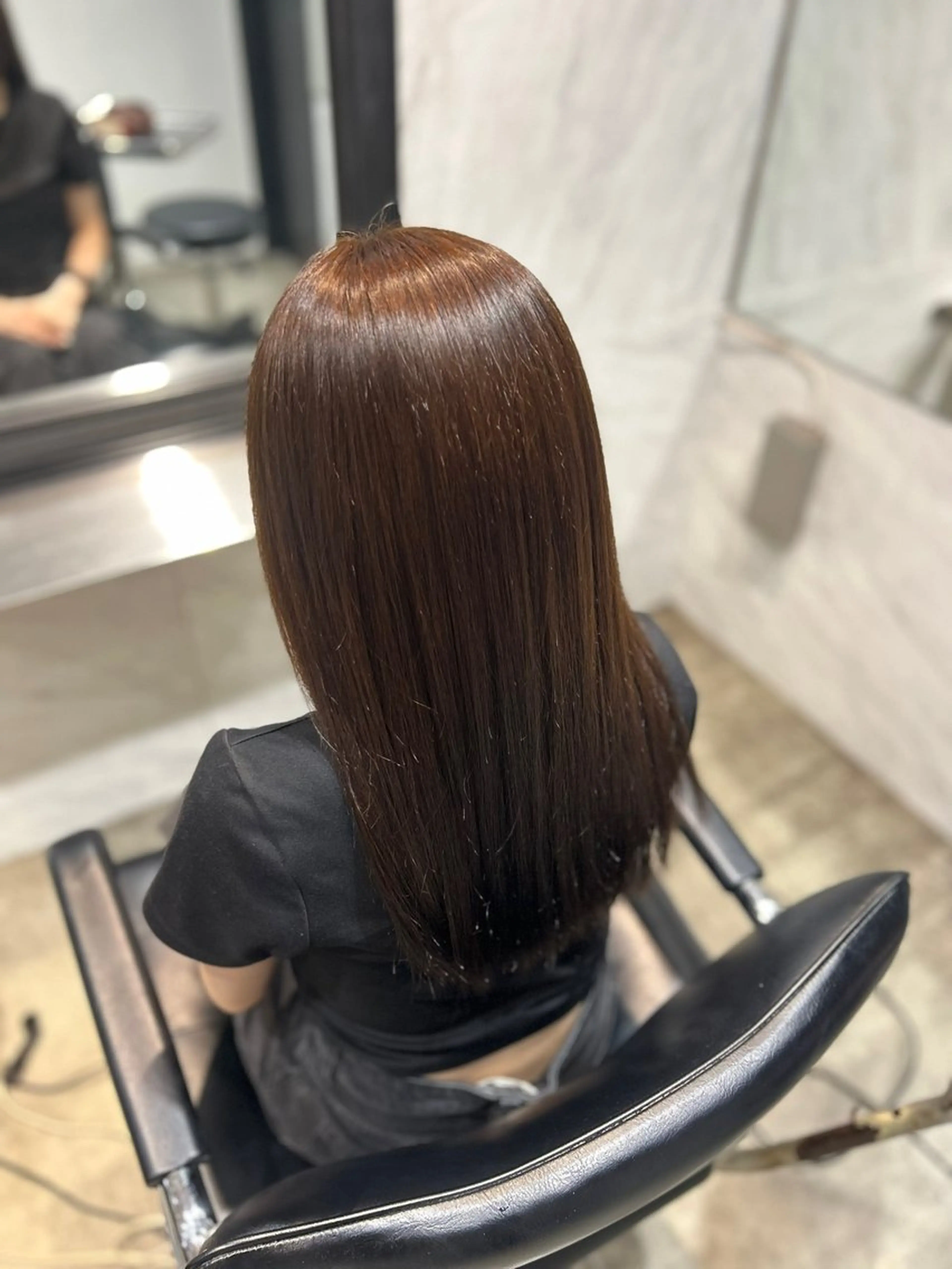 ロング 縮毛矯正 カット 縮毛矯正 トリートメント 🎀 ほんだ ことね 🎀のヘアスタイル