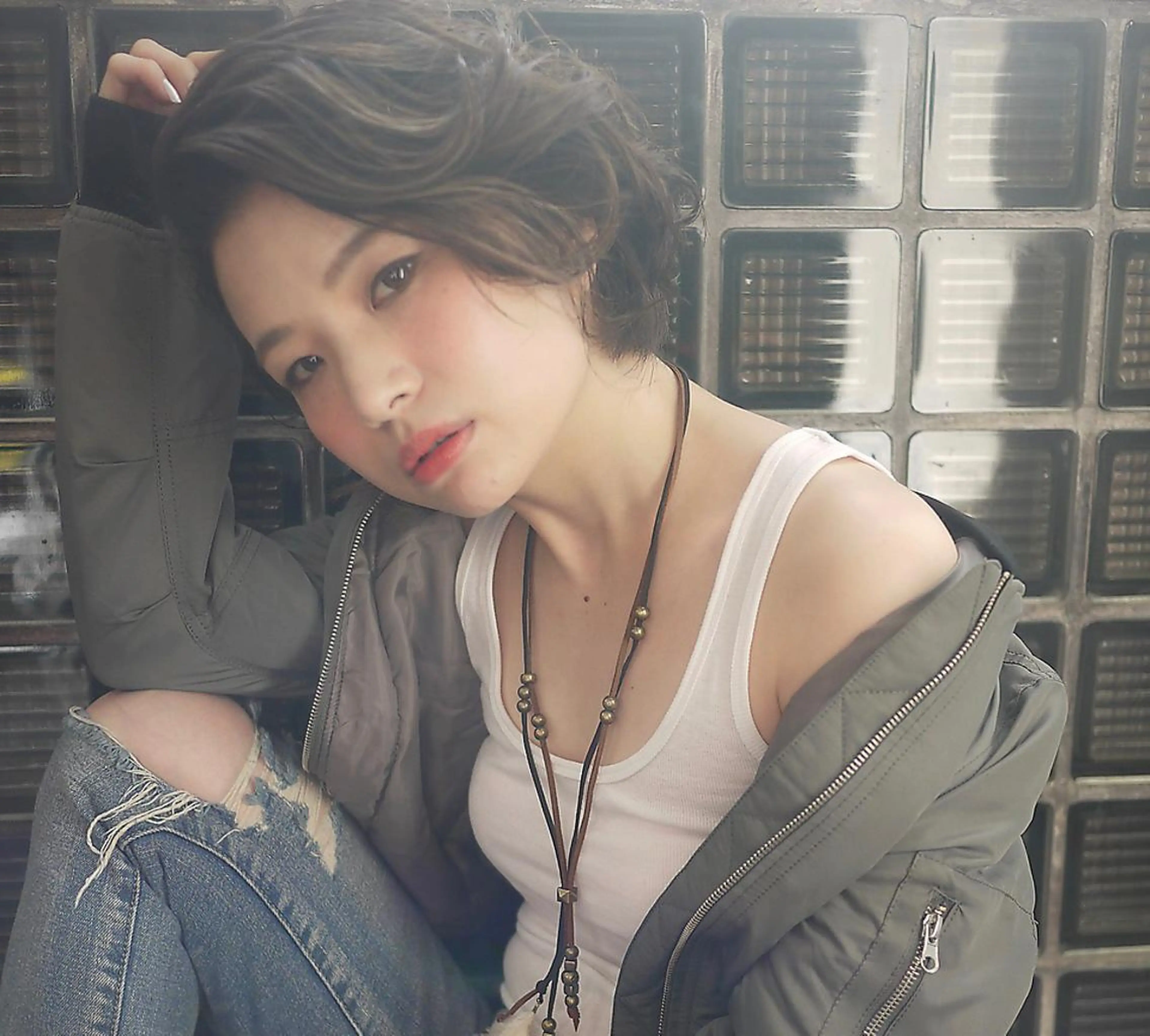 ミディアム 髪質改善 ami byAbsoのヘアスタイル