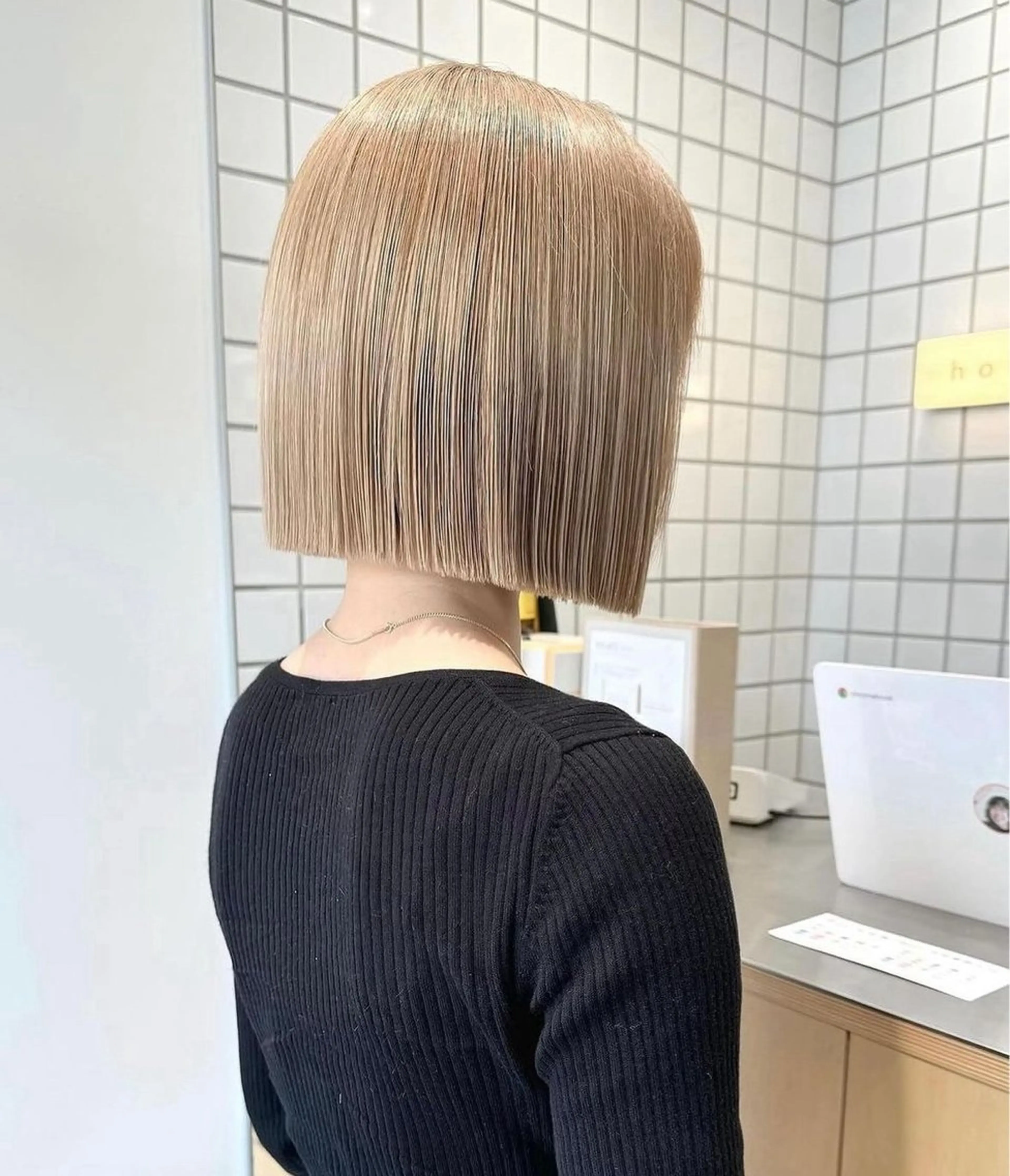 🐶U35🐱カット+ブリーチ毛対応縮毛矯正+トリートメントの写真