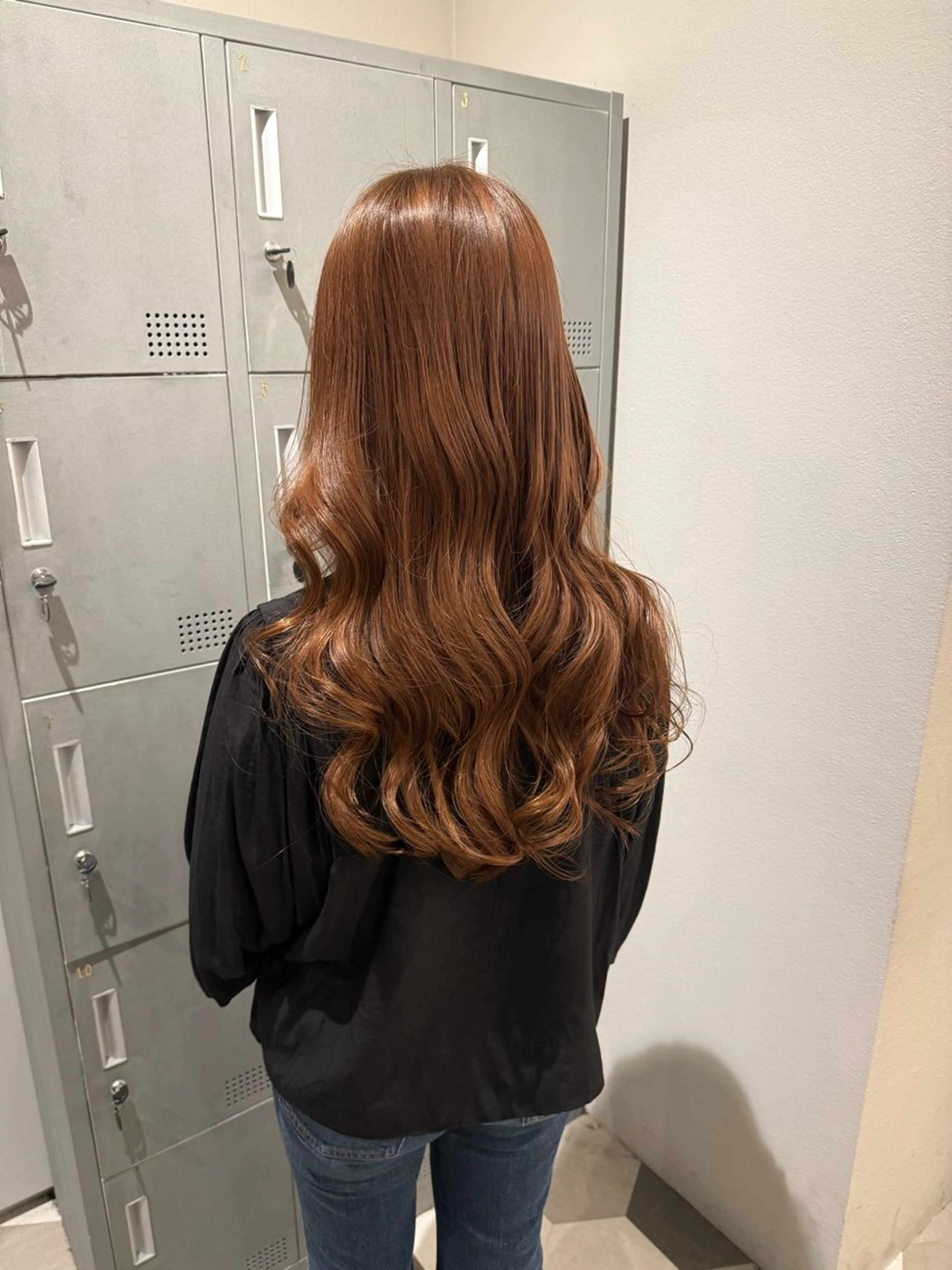 セミロング カラー ヘアカラー ブリーチ/アレンジ 天満/chihiroのヘアスタイル