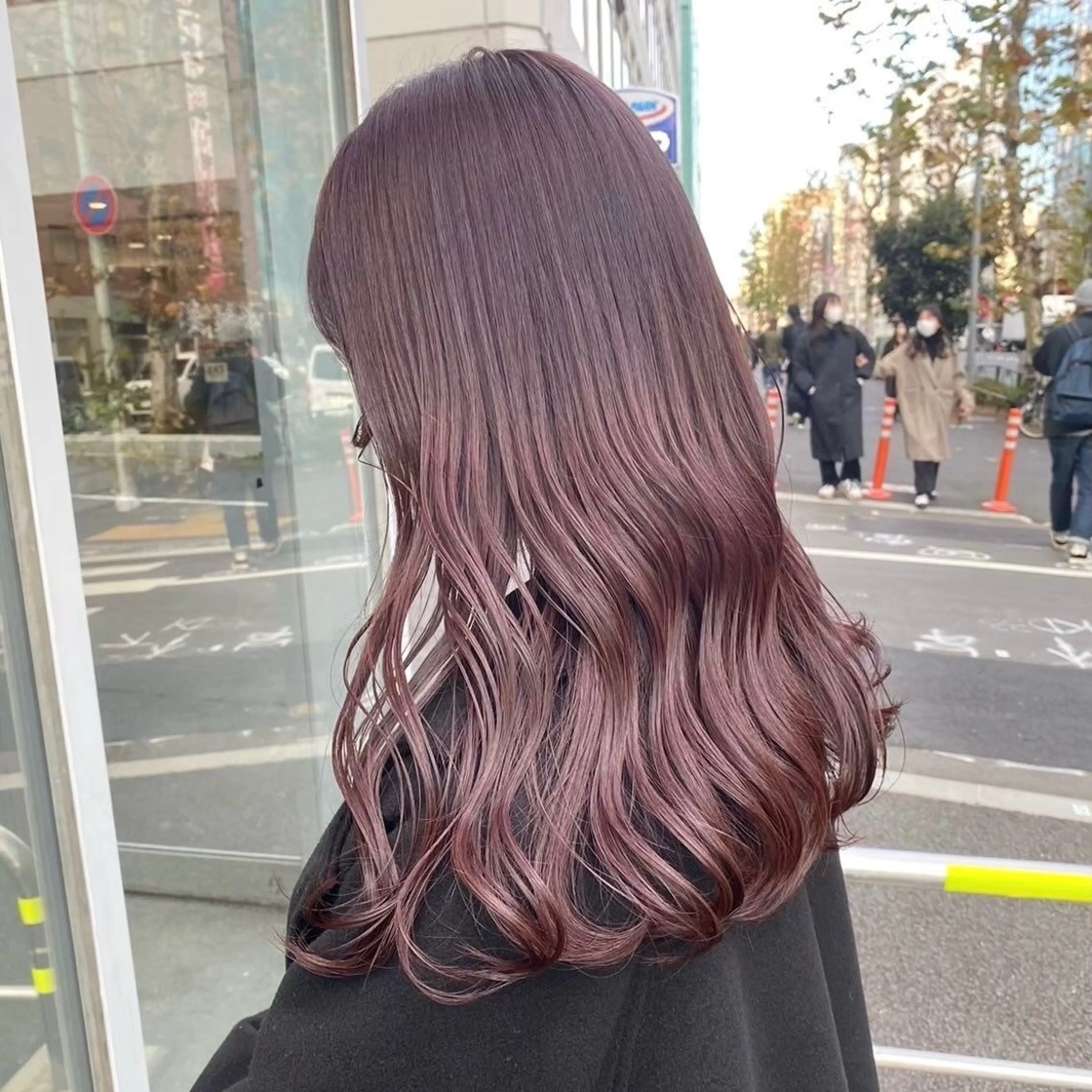 ミディアム カラー 韓国ワンホンヘア 🎀SHIONEのヘアスタイル