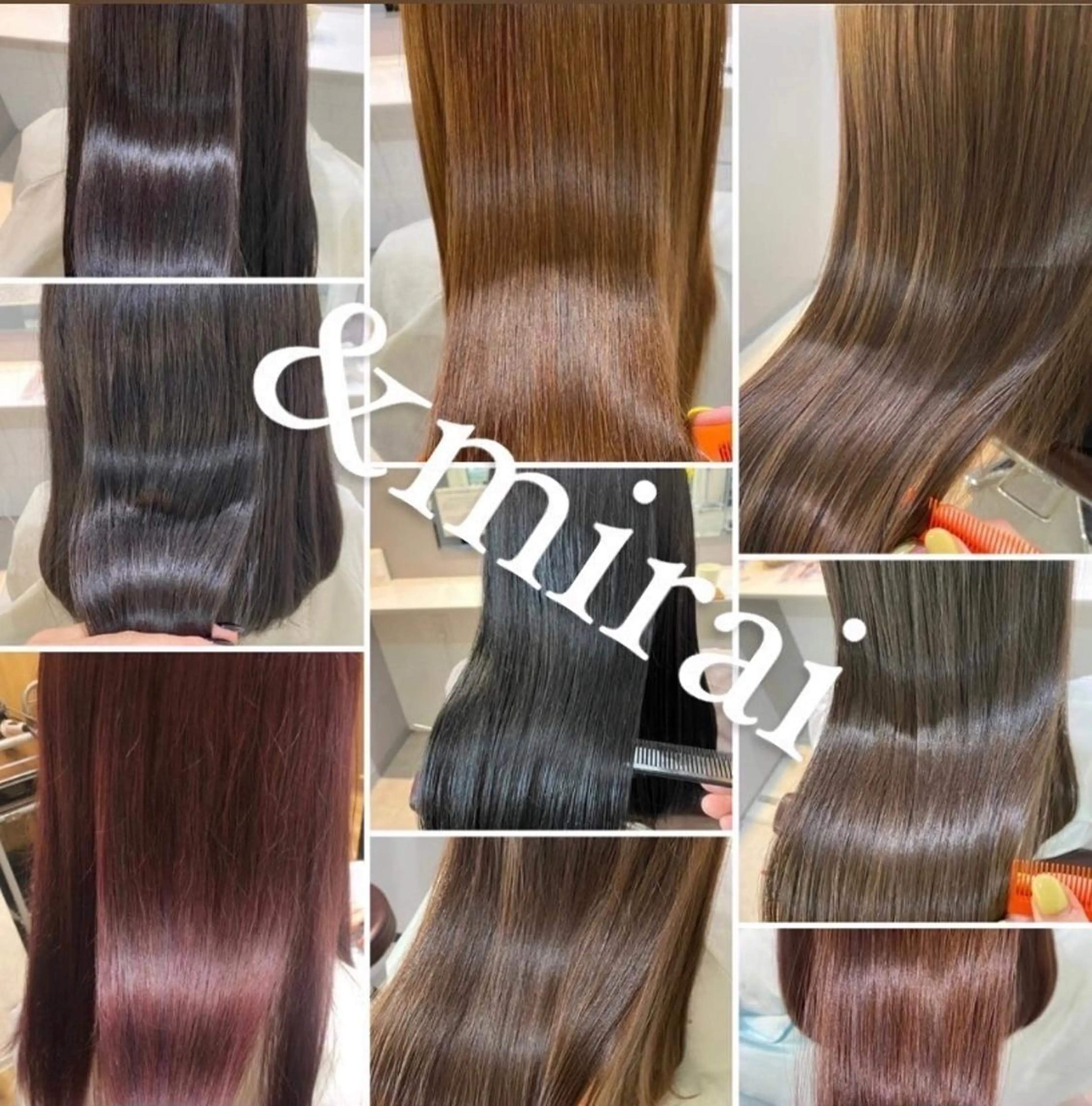 ミディアム ハイライト 髪質改善 韓国風ヘア トリートメント カット ヘアカラー トリートメント ヘアセット 髪質改善デザイナー &mirai ryoのヘアスタイル